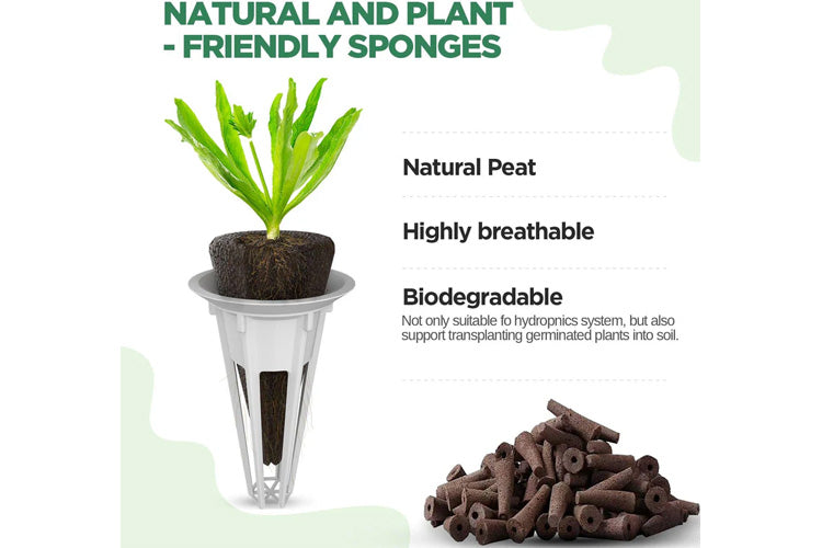 LetPot 172-Piece Seed Pod Round Sponge Kit for Hydroponics、mySite、camillekostekn