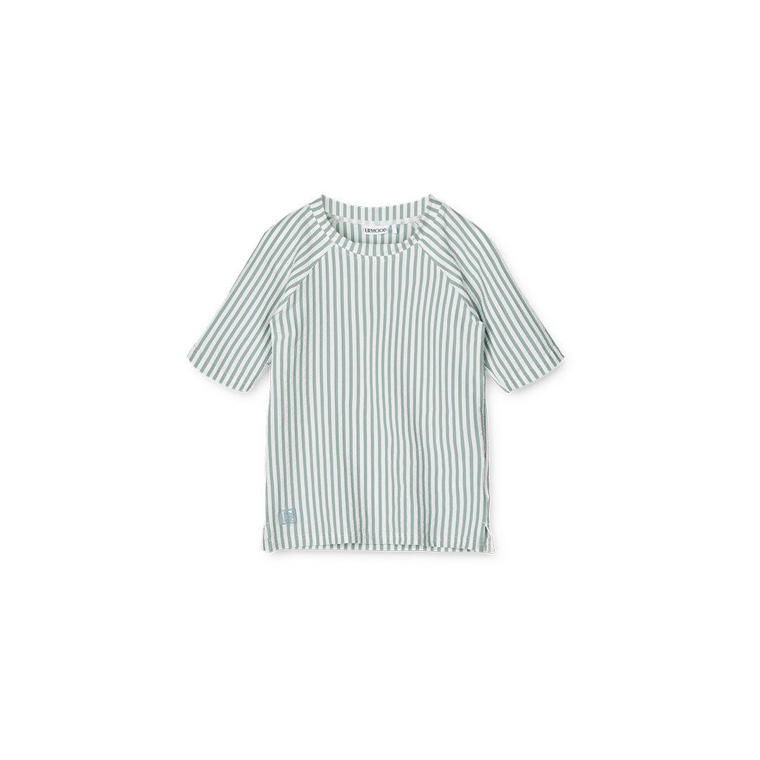  Liewood Noah Swim Tee Seersucker - Sea Blue/White - Stripe、mySite、merchandisen