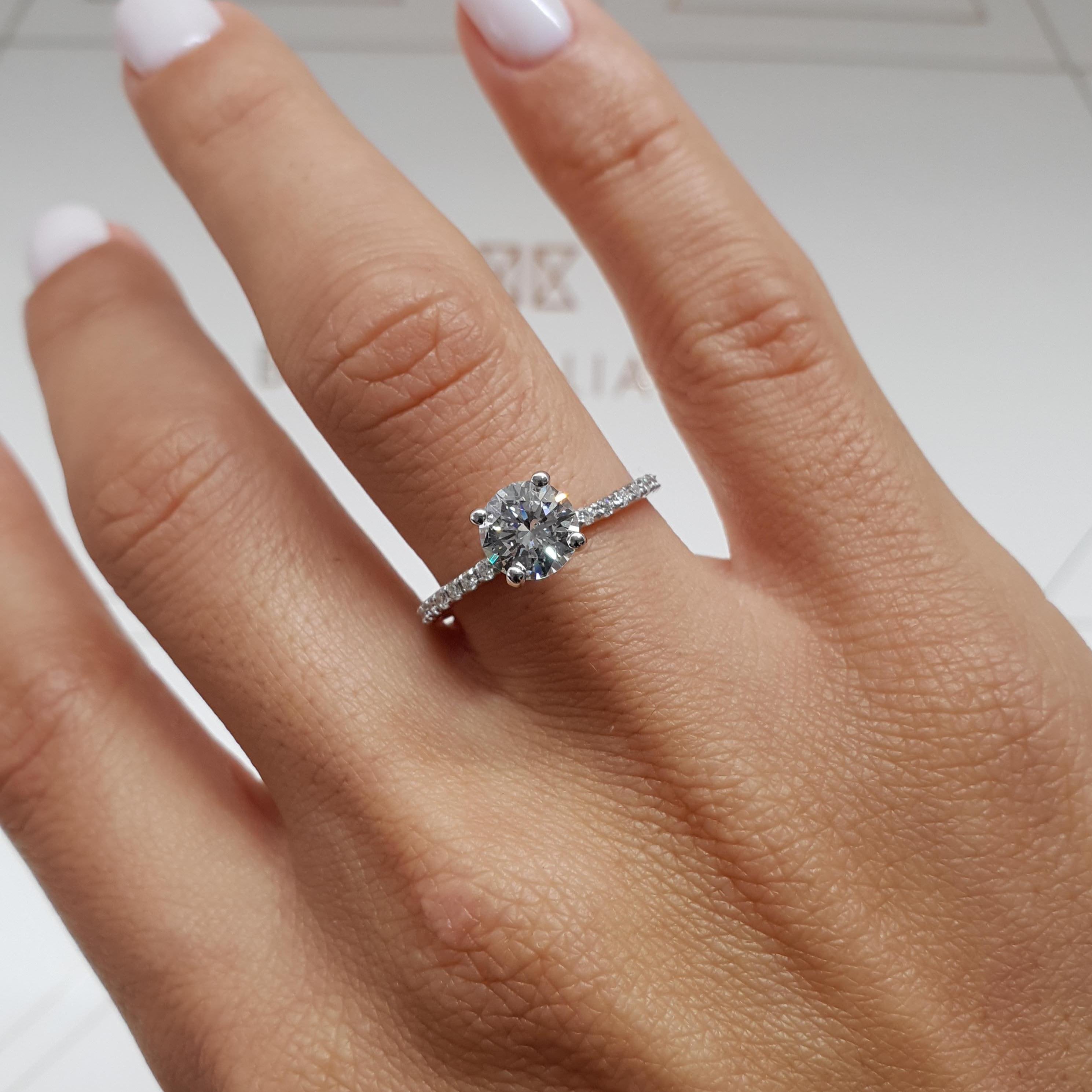 Vivienne Lab Grown Diamond Ring -14K White Gold、mySite、hinf8tx79