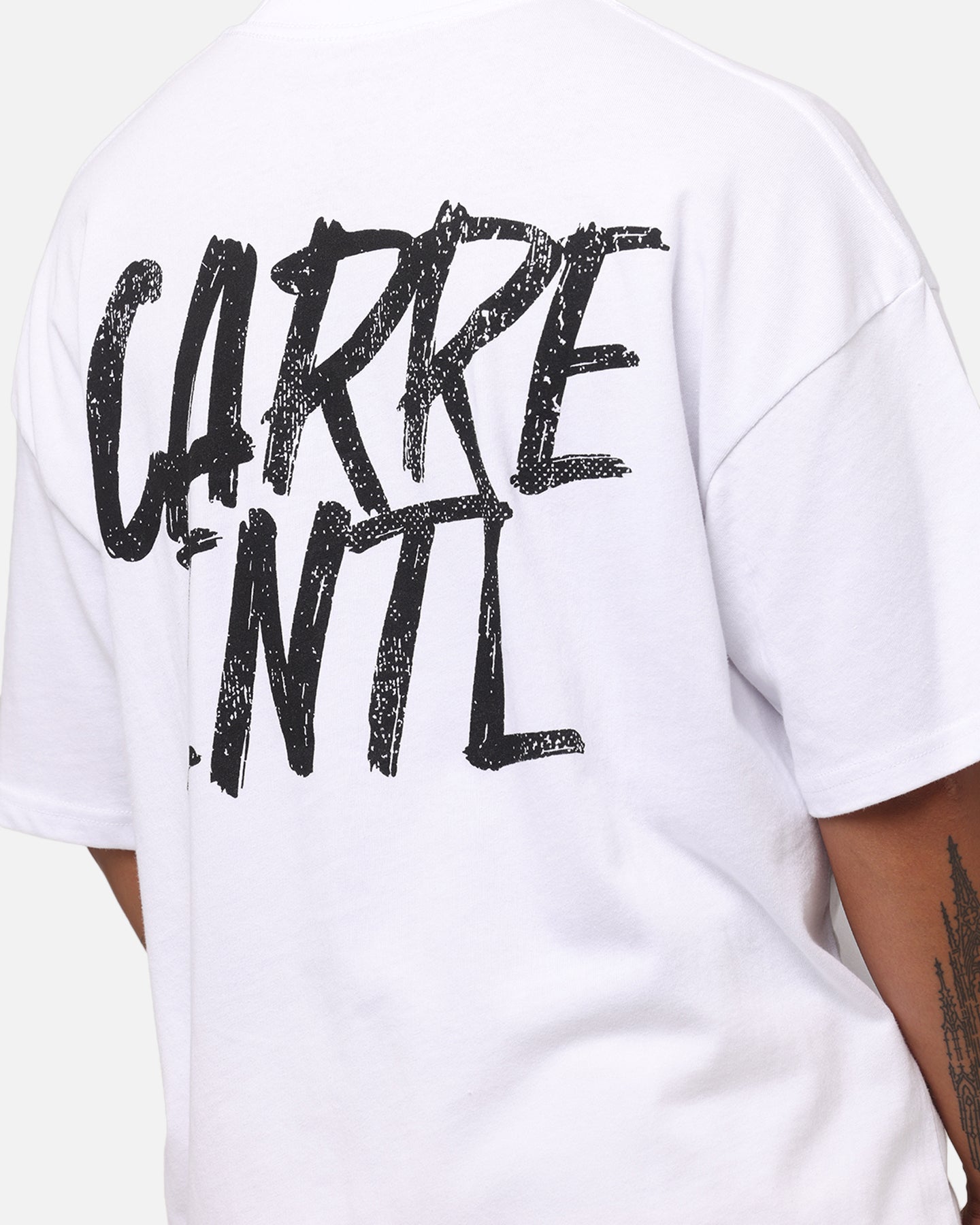 Carre Intl Drop Shoulder T-Shirt White、mySite、zt4zffjzw