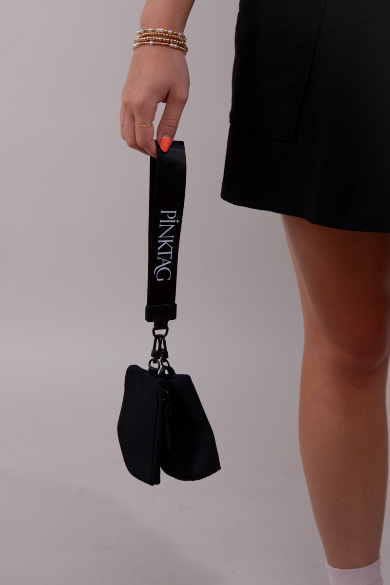 Two Pouch PinkTag Wristlet- Black、mySite、hinf8tx79