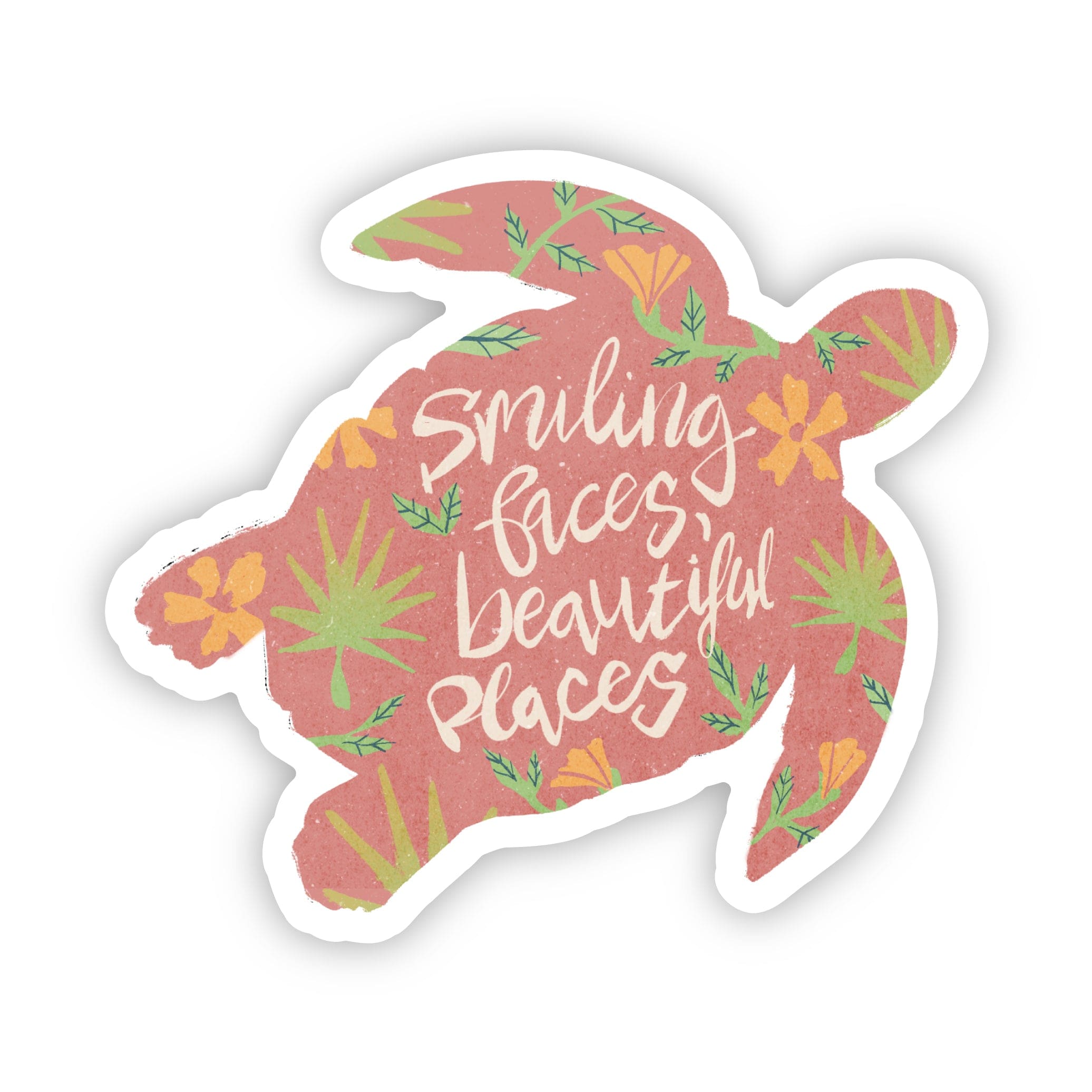  Smiling faces beautiful places South Carolina Turtle Sticker、mySite、elrpsem3k