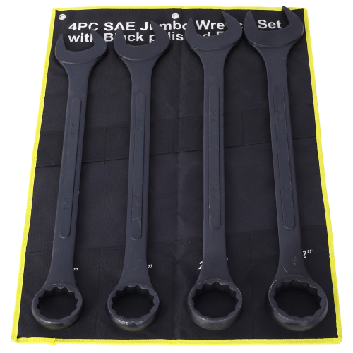 Jumbo Combination Wrench Set extra large, Metric, 11-piece, 34 to 50mm,Black Oxide, with Pouch、、eastwooduniform