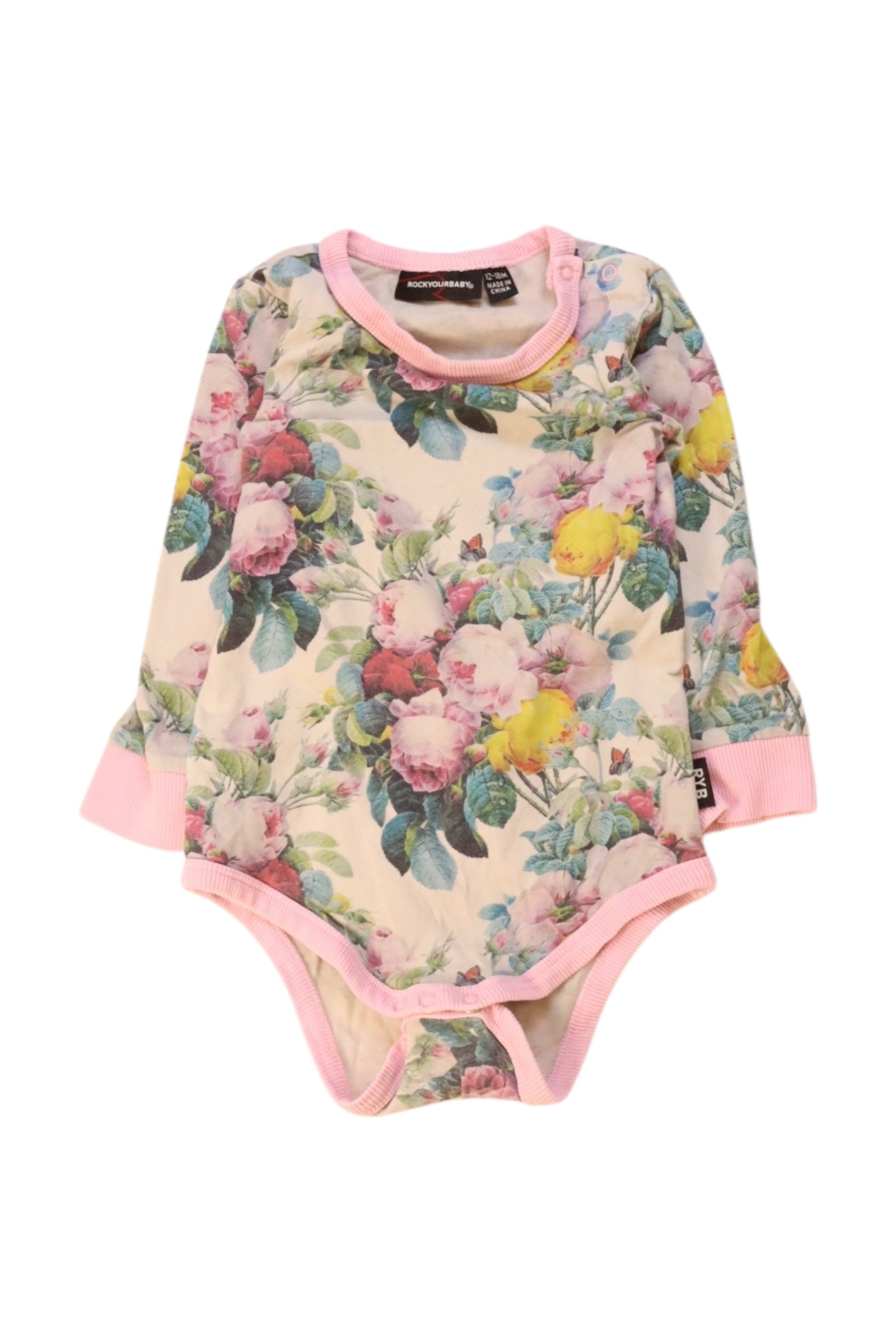 Rock Your Kid Long Sleeve Bodysuit 12-18M、mySite、g9winljtr