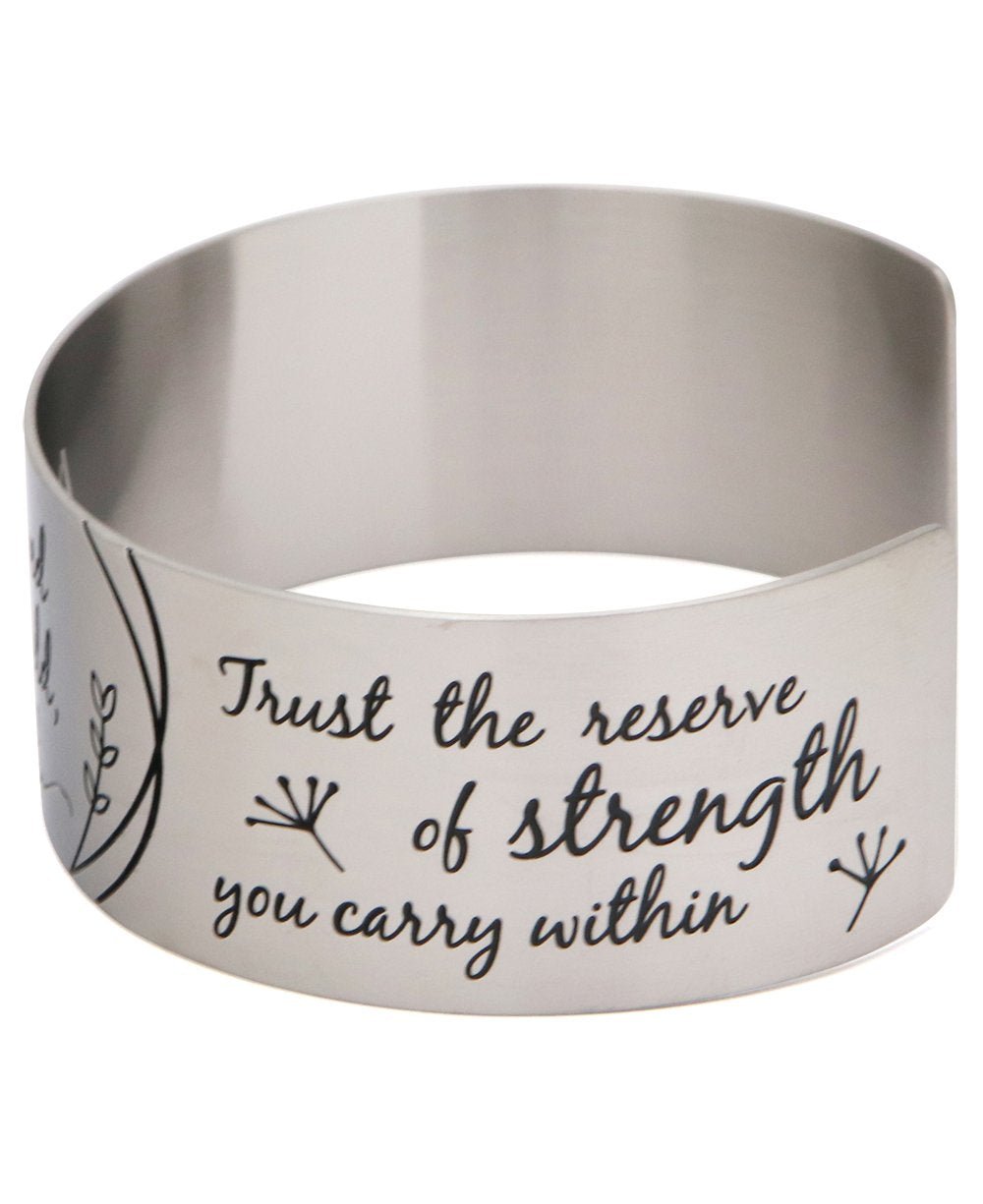 She Believed She Could, So She Did Inspirational Cuff Bracelet、mySite、topwebapps