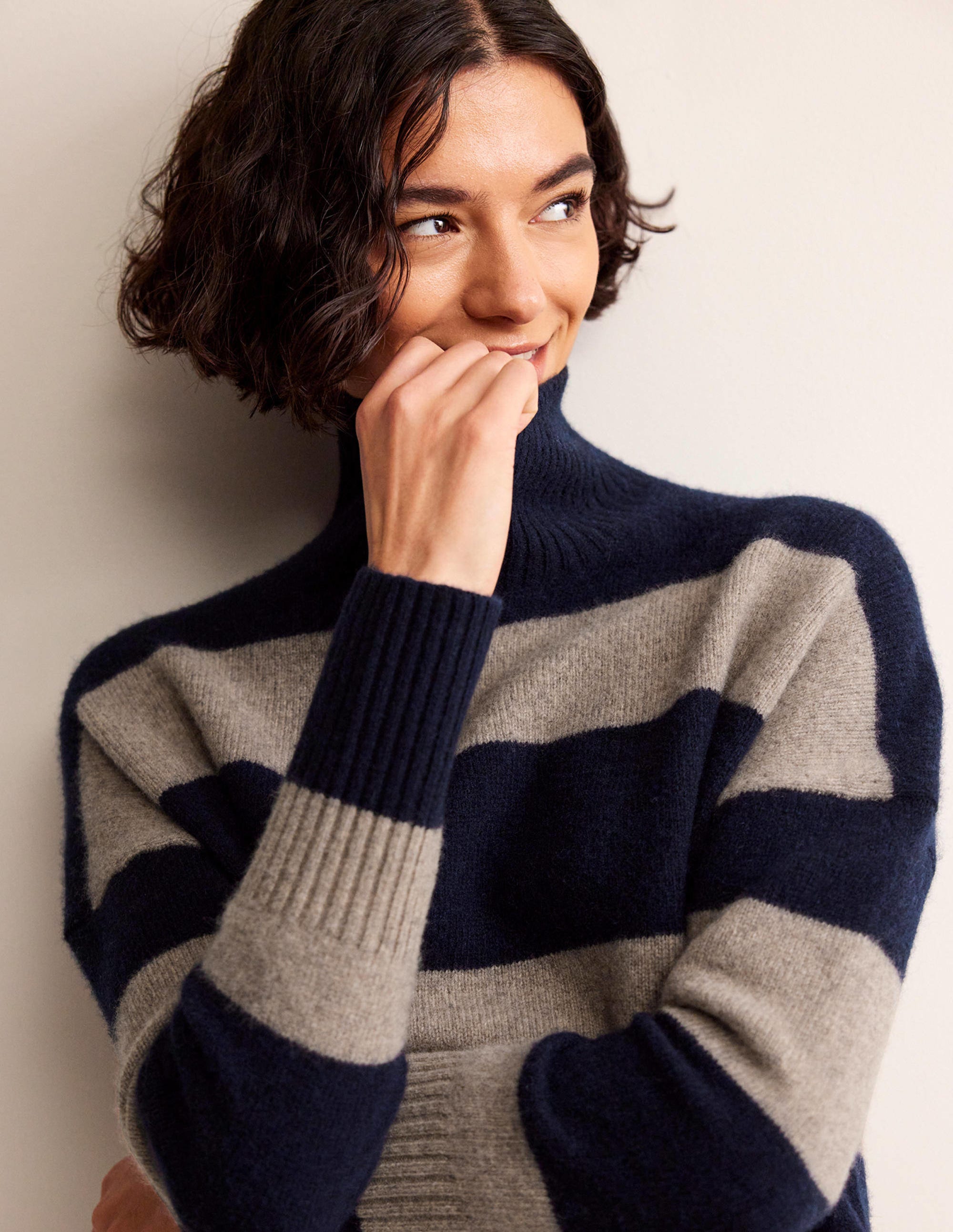  Jessica Oversized Jumper-Navy and Chinchilla Melange、mySite、ashleygrahame