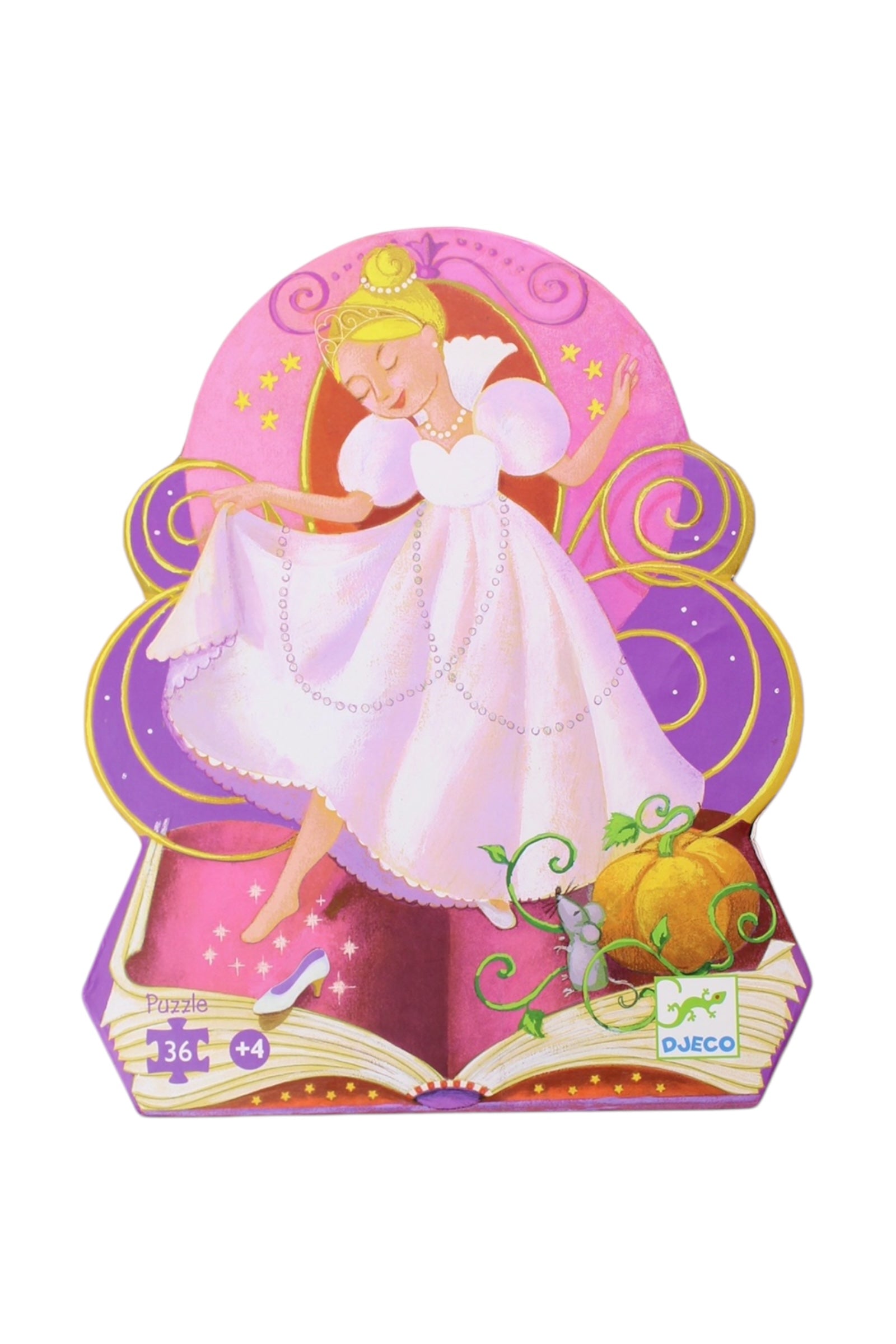 Djeco Cinderella Puzzle 36 Pieces O/S、mySite、g9winljtr