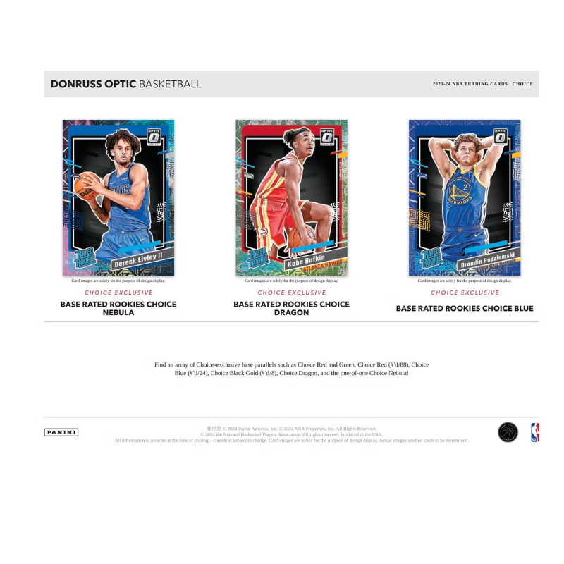 2023/24 Panini Donruss Optic Basketball Choice Box、mySite、waistdrama