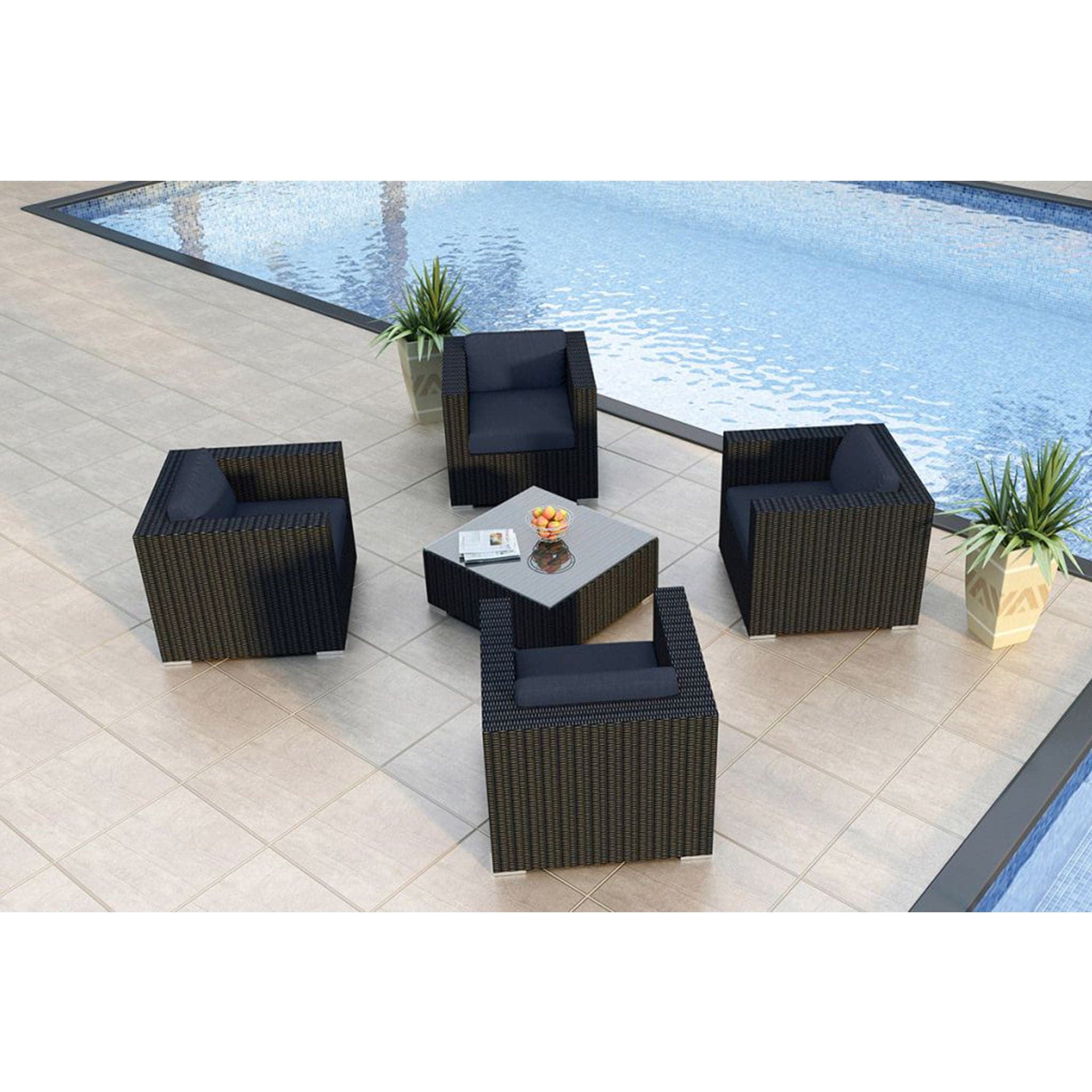 Urbana 5 Piece 4-Seat Club Chair Set、mySite、neckold