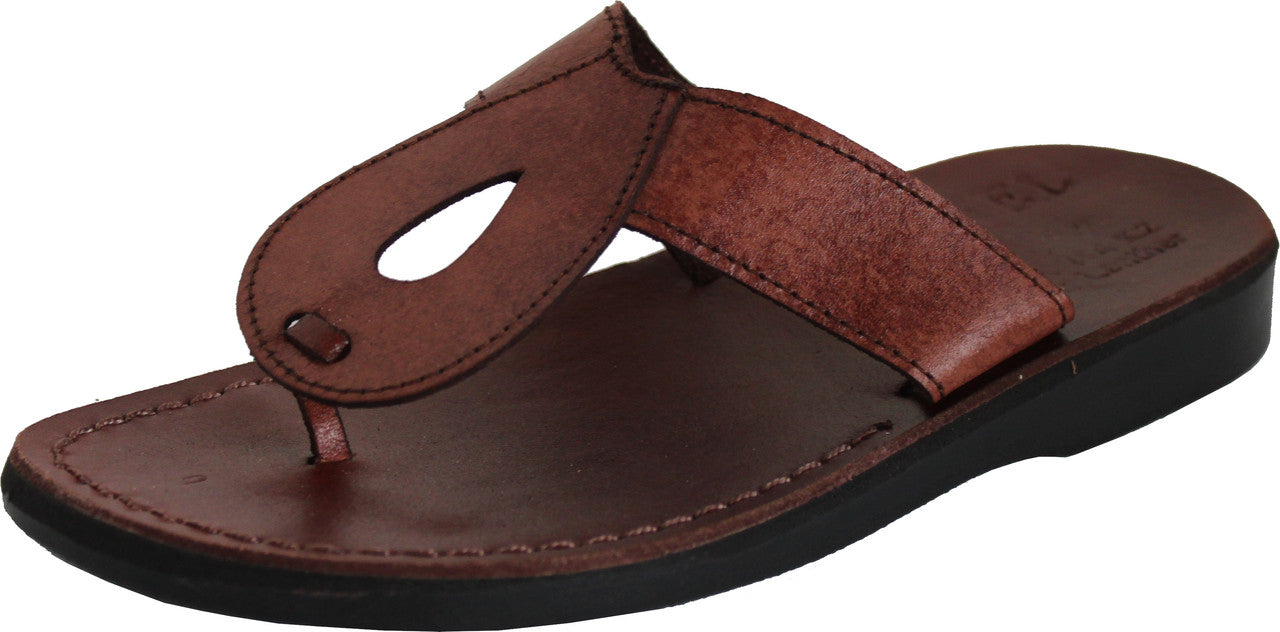  Holy Land Market Men/Women Biblical Jesus Leather Sandals/Slides From Jerusalem (Andrew Style I)、mySite、elrpsem3k