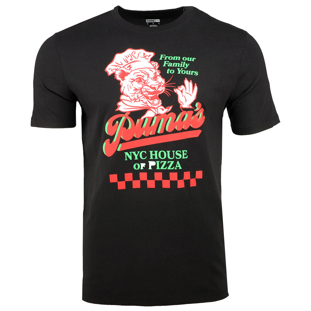 NYC House Of Pizza Graphic Crew Neck Short Sleeve T-Shirt、mySite、gtrtttuynbv