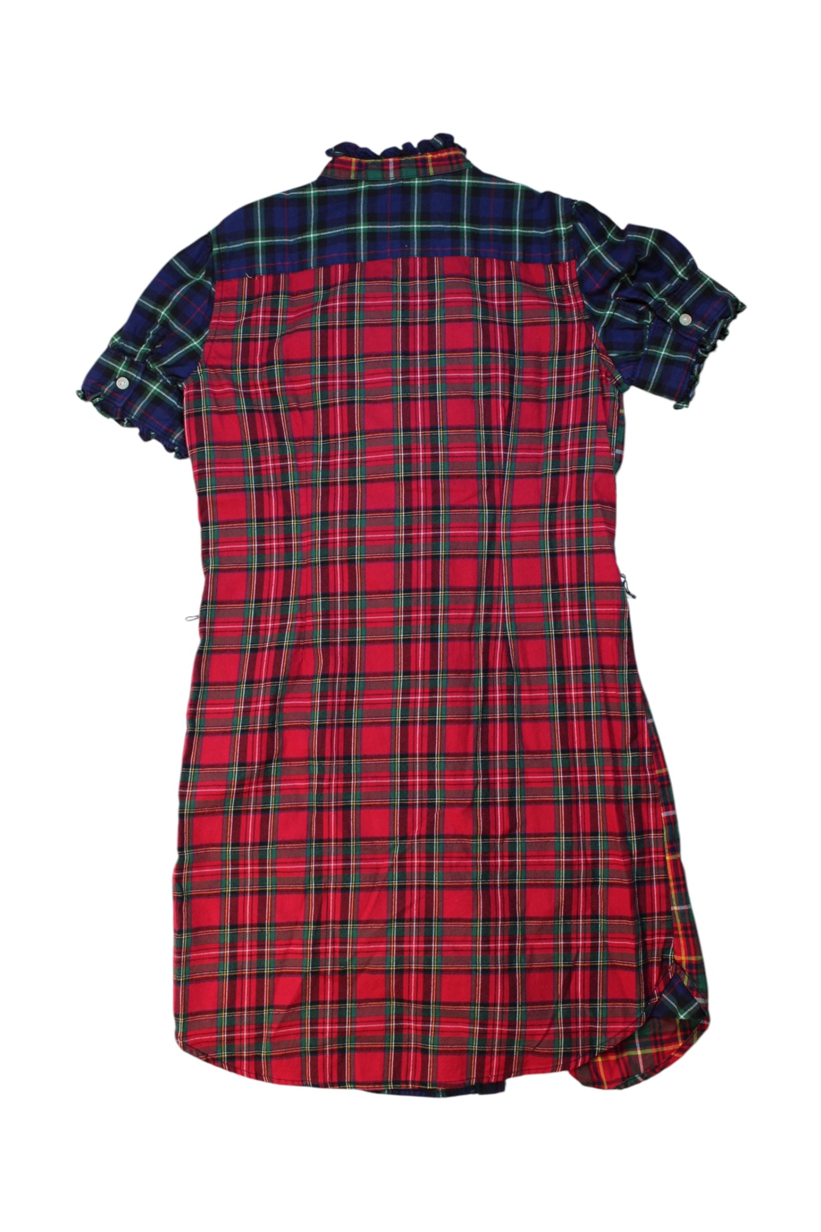 Ralph Lauren Ruffle Front Checkered Dress 12Y、mySite、g9winljtr