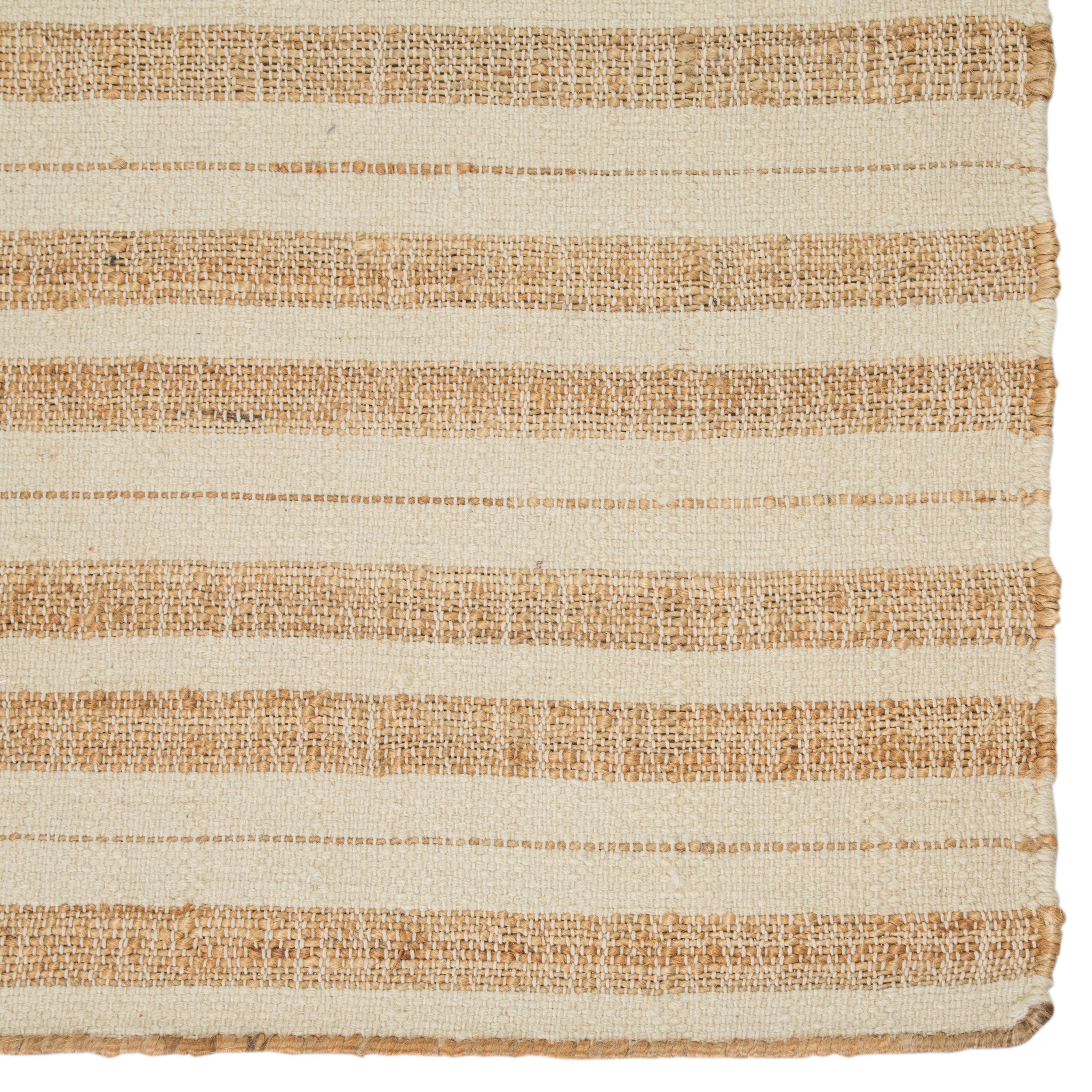Rey Natural Striped Tan Ivory Area Rug、mySite、gigharbornorthrealestate