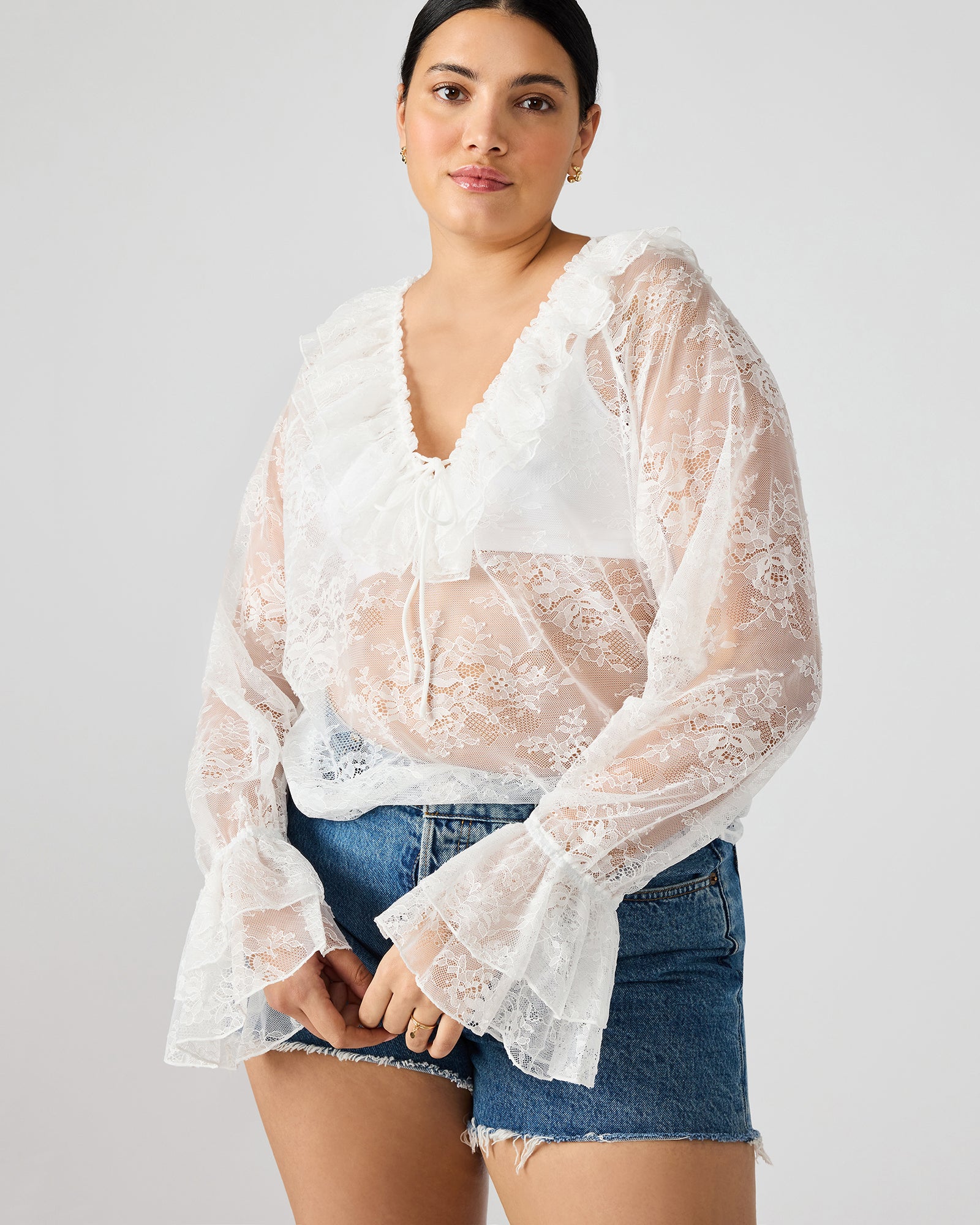 HAMPTON LACE BLOUSE WHITE、mySite、gtrtttuynbv