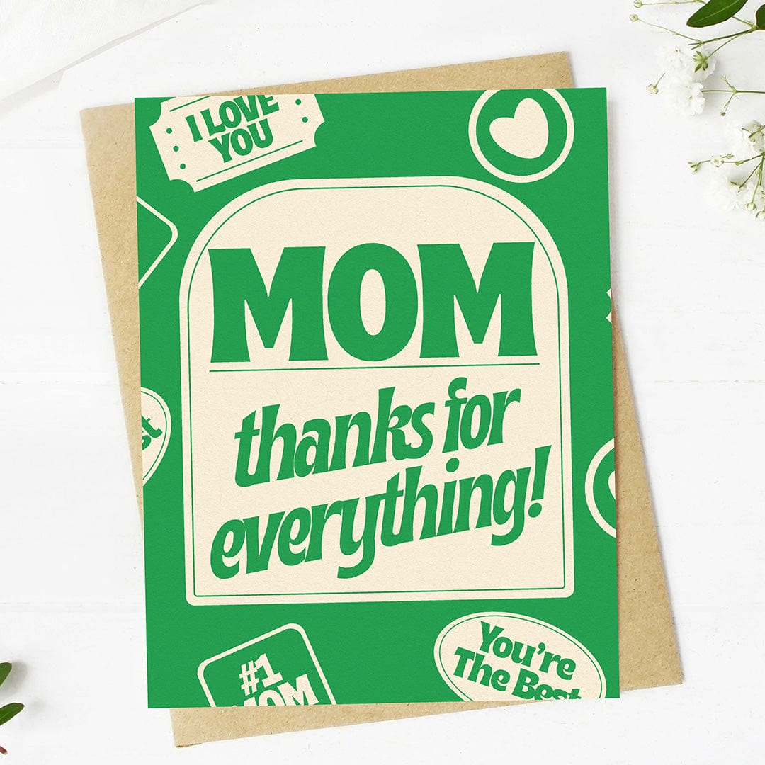  Mom, thanks for everything! #1 Mother's Day Card、mySite、elrpsem3k
