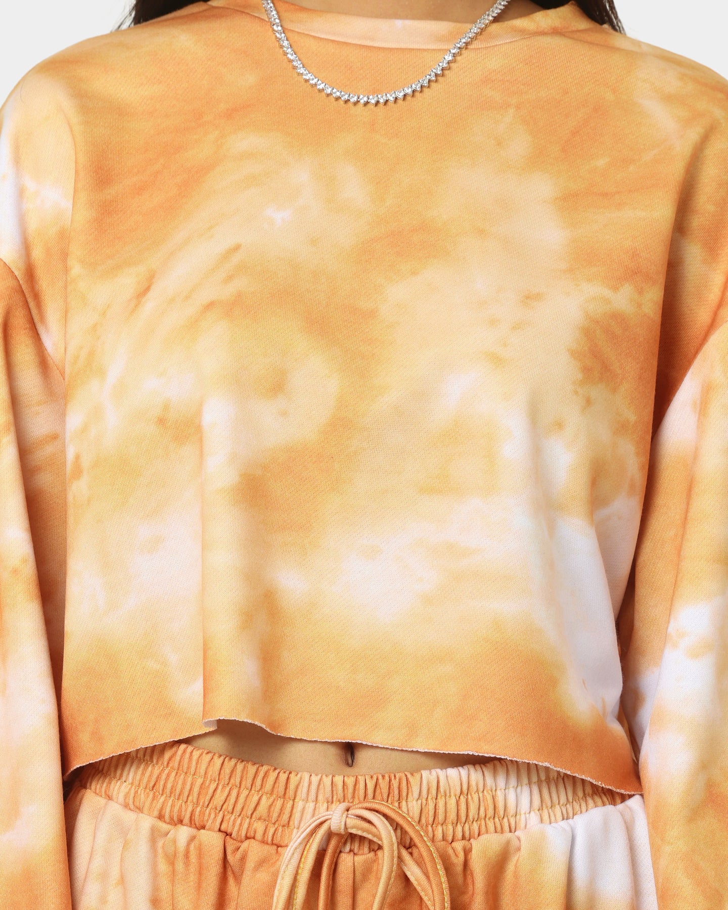 XXIII Women's Zuzu Tie Dye Crewneck Orange/White、mySite、zt4zffjzw