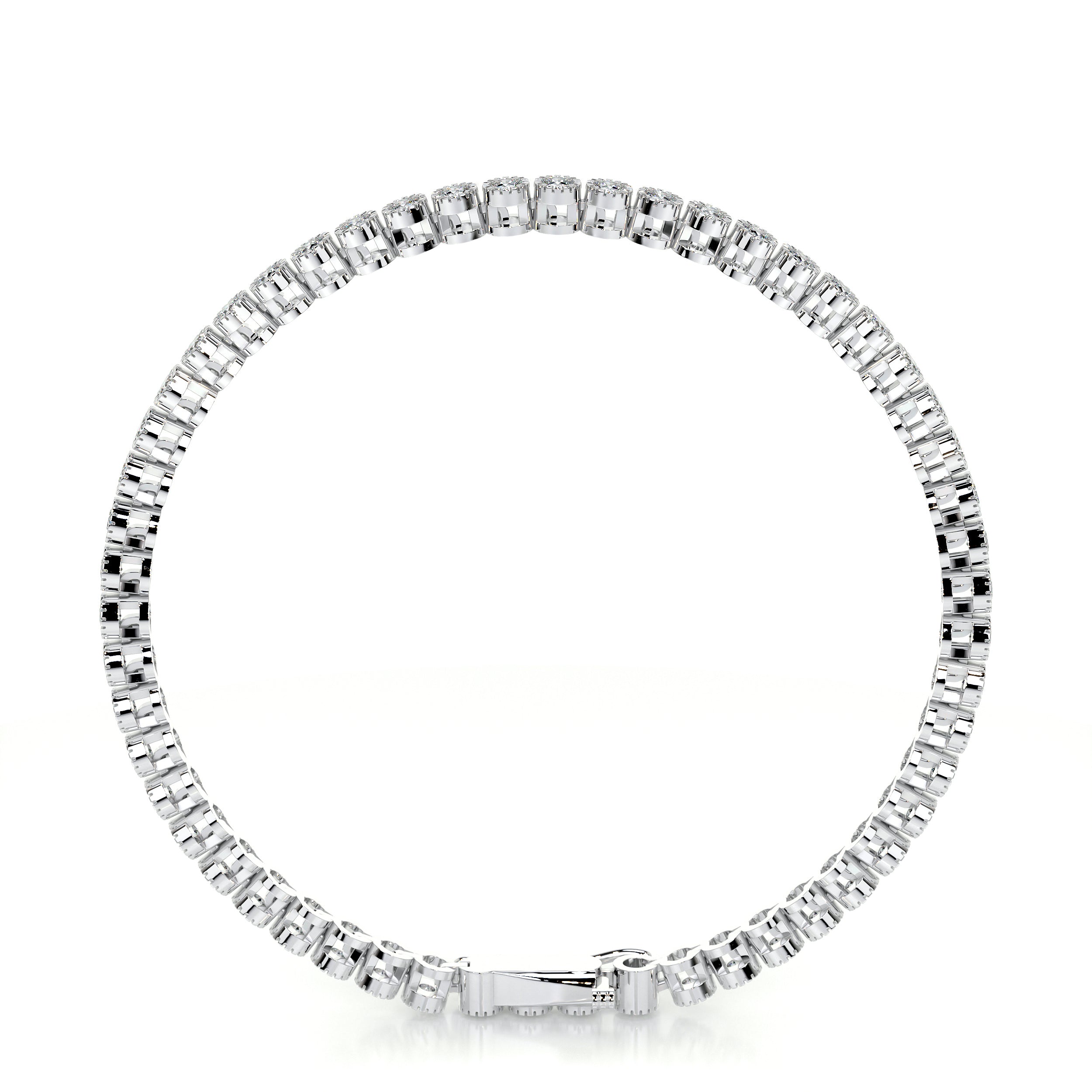 Laura Diamond Tennis Bracelet (1.50 Carat) -18K White Gold、mySite、hinf8tx79