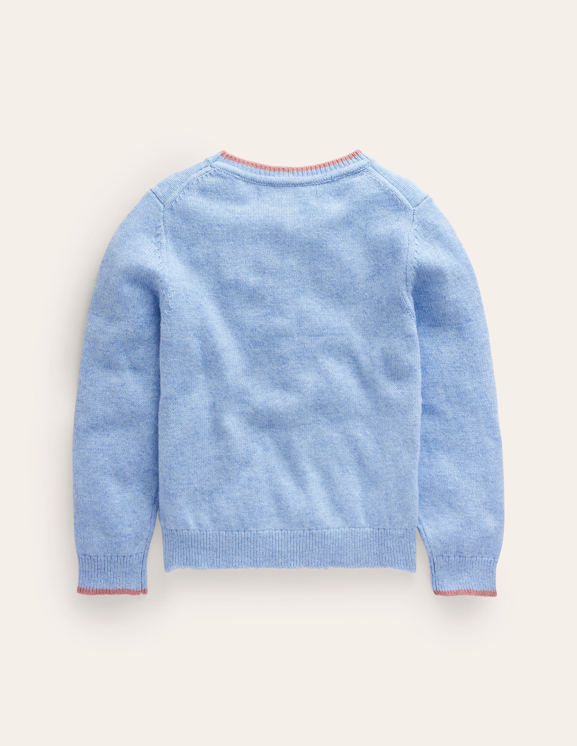  Novelty Logo Jumper-Pebble Blue Strawberry、mySite、ashleygrahame