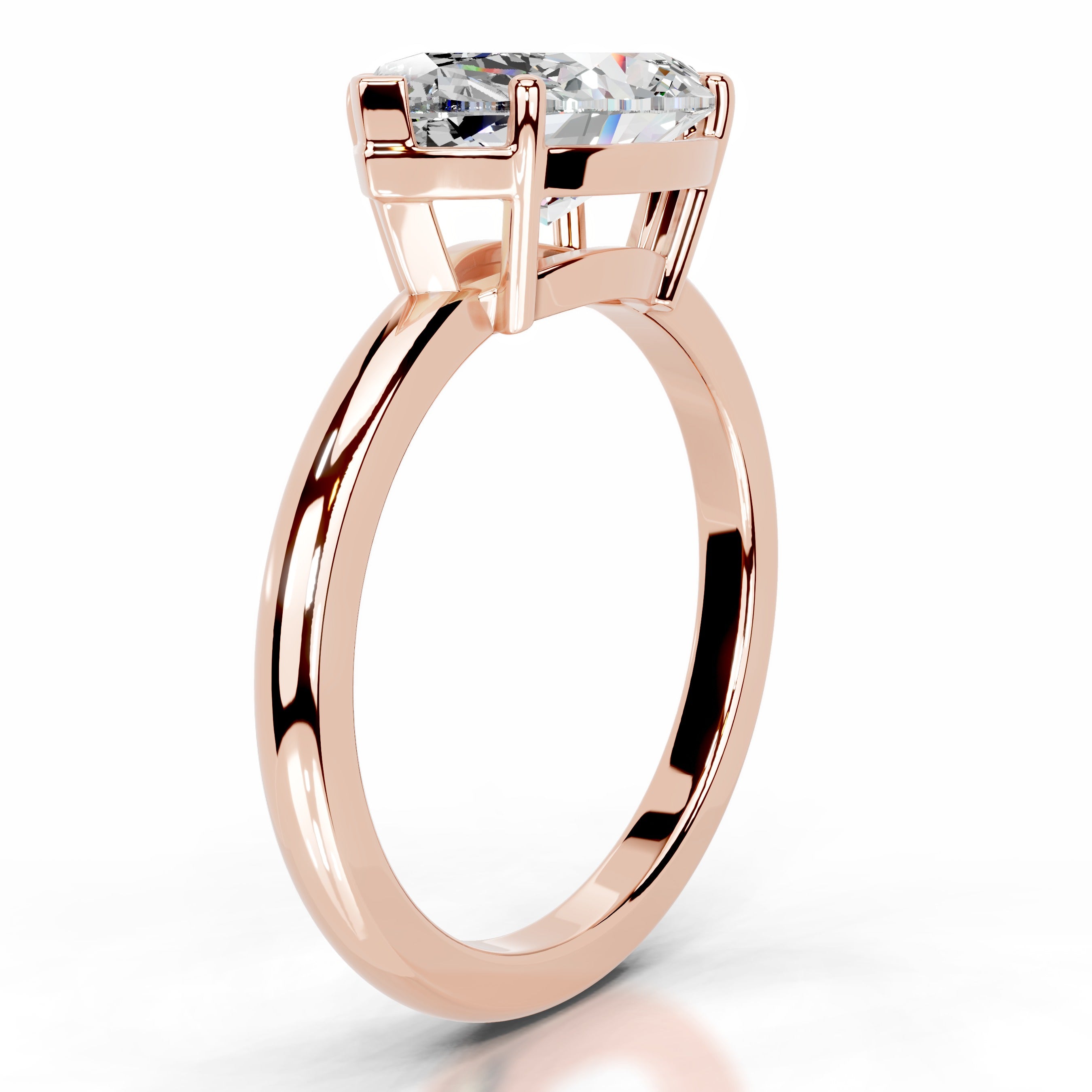 Miriam Moissanite Ring - 14K Rose Gold、mySite、hinf8tx79