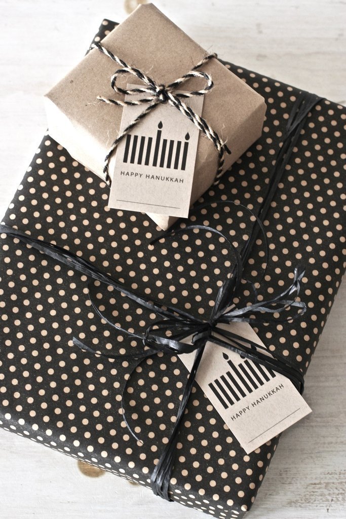 Kraft Menorah Hanukkah Gift Tags, Set of 8、mySite、topwebapps