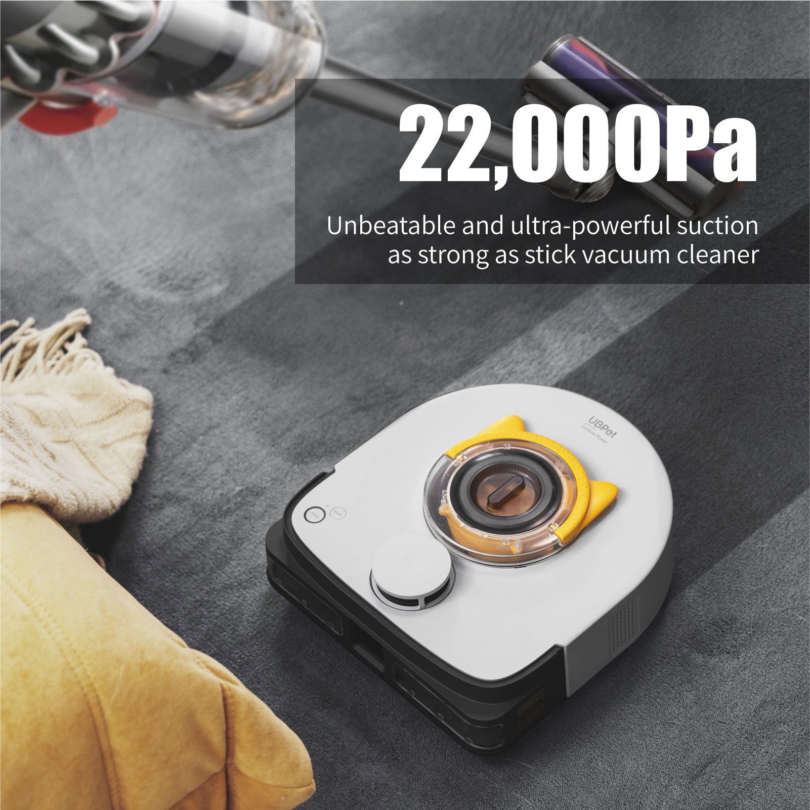 Pettecc UB Pet V10 Cyclone Vacuum Robot、mySite、camillekostekn