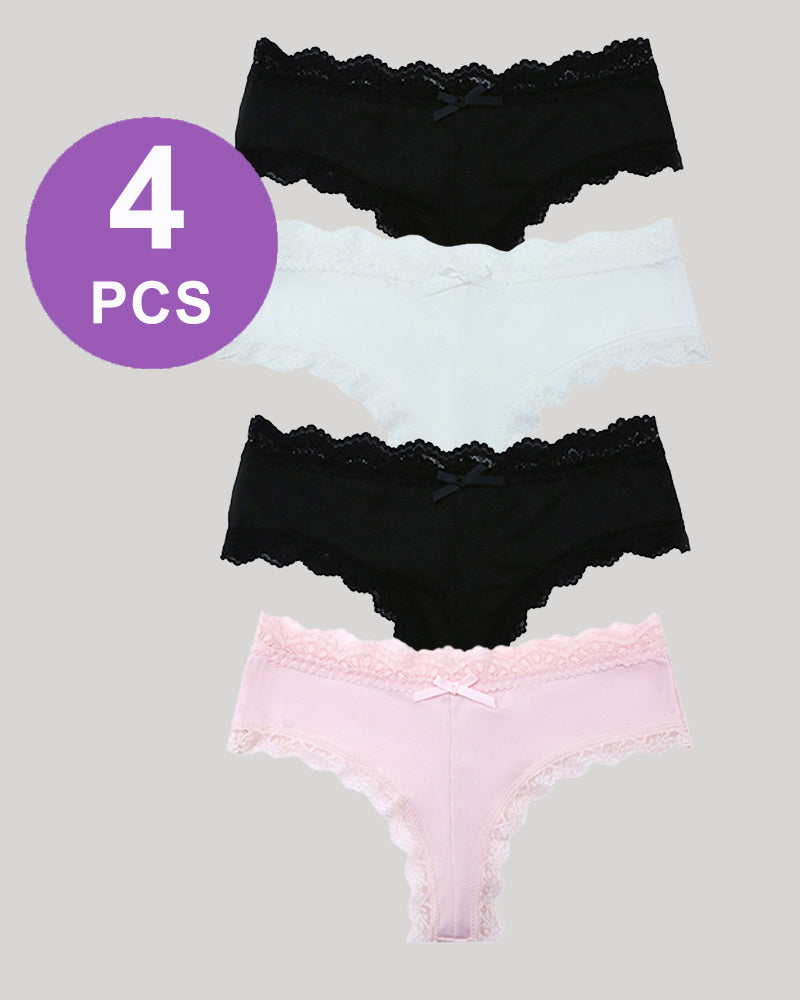 Hipster Lace Trim Seamless Panty Set、mySite、bengalsvssteelers