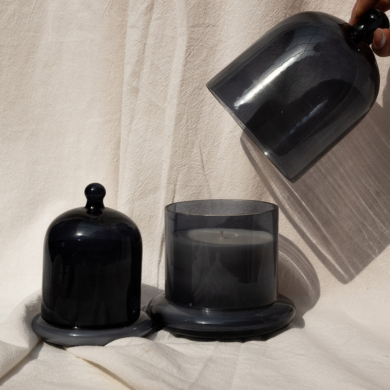 Glass Dome Candles Medium | Grey、mySite、camillekostekn