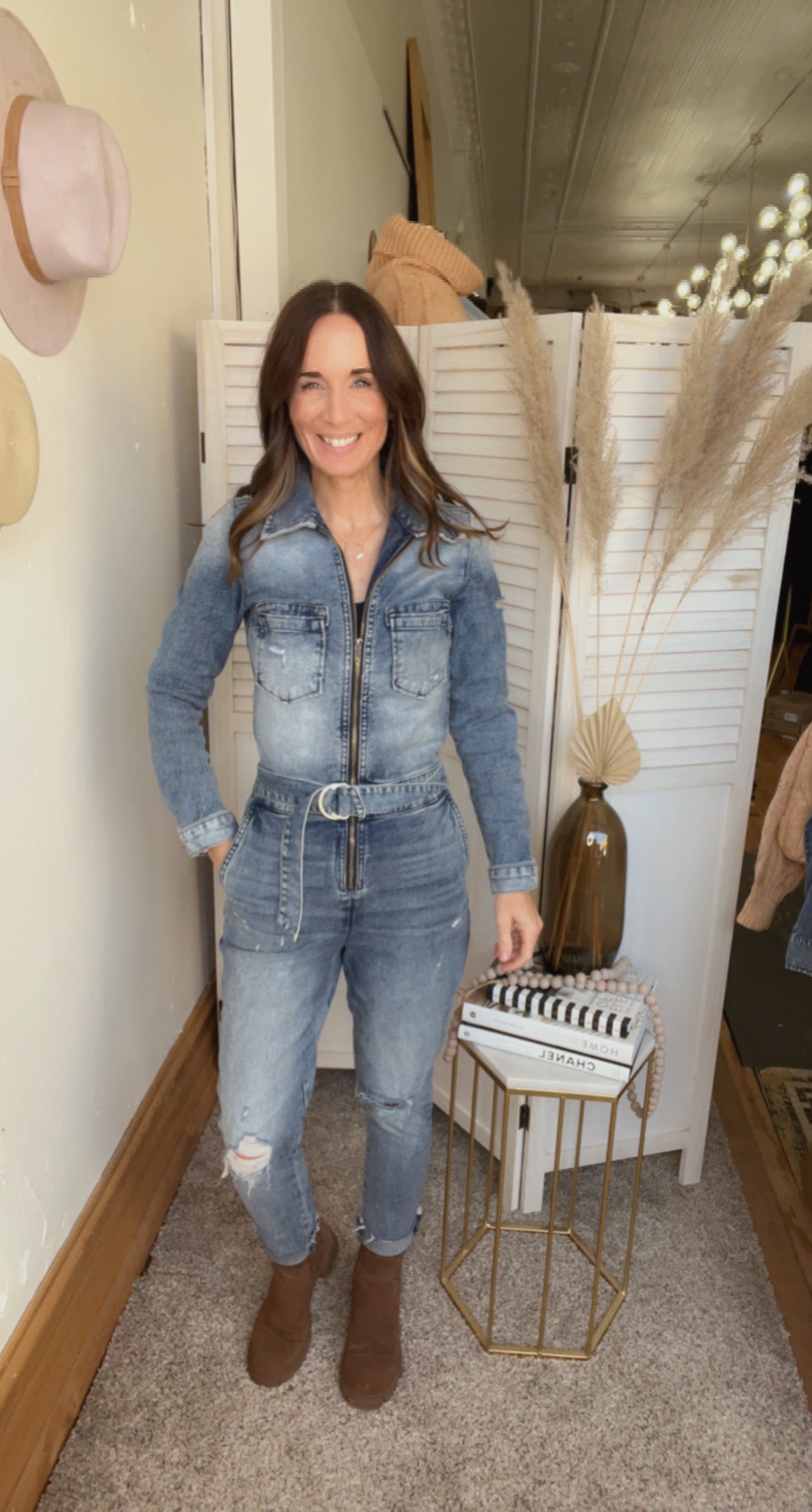 KUT from the Kloth Zip Up Denim Jumpsuit、mySite、garagedoors4me