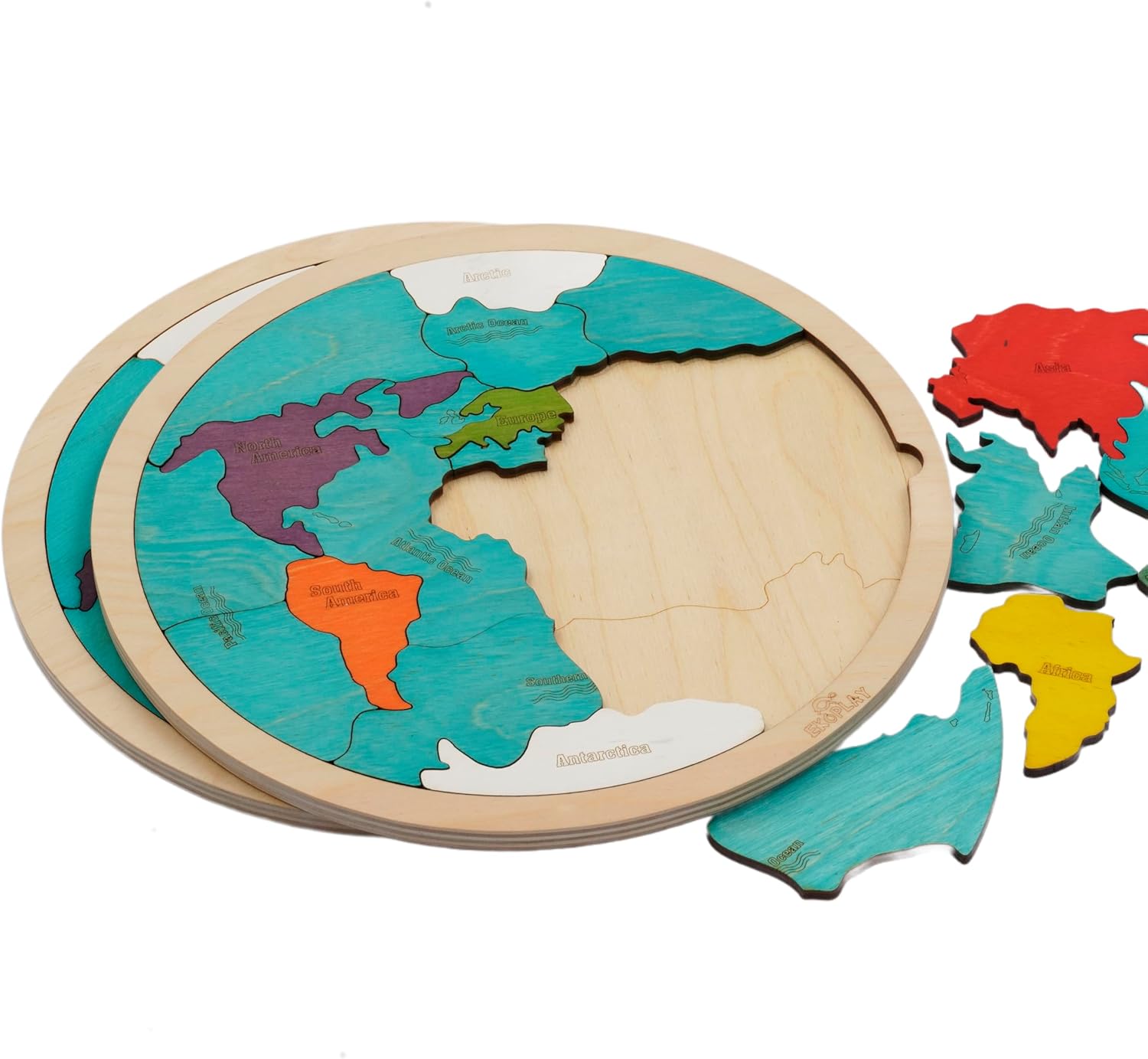  Continents Wood Puzzle、mySite、elrpsem3k