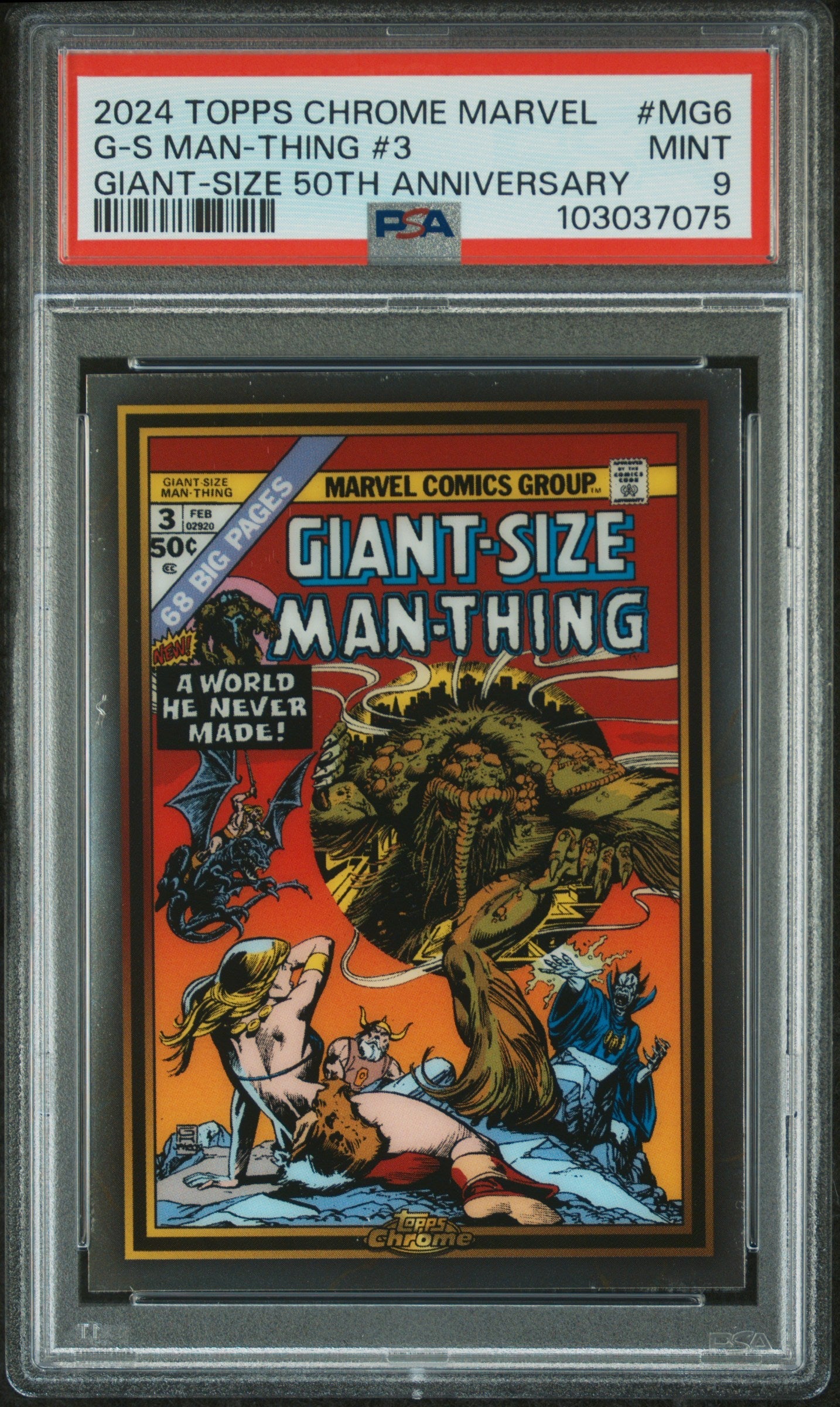 G-S Man-Thing #3 #MG6 PSA 9 Topps Chrome Marvel Marvel Giant-Size 50Th Anniversary 2024、mySite、waistdrama