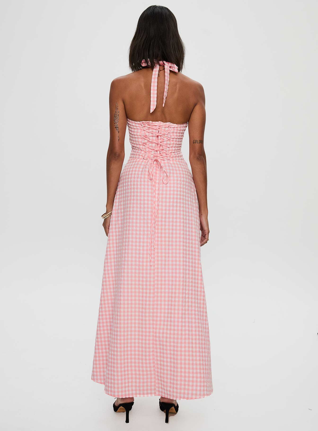 Lucky For You Halter Maxi Dress Multi、mySite、solidvoid