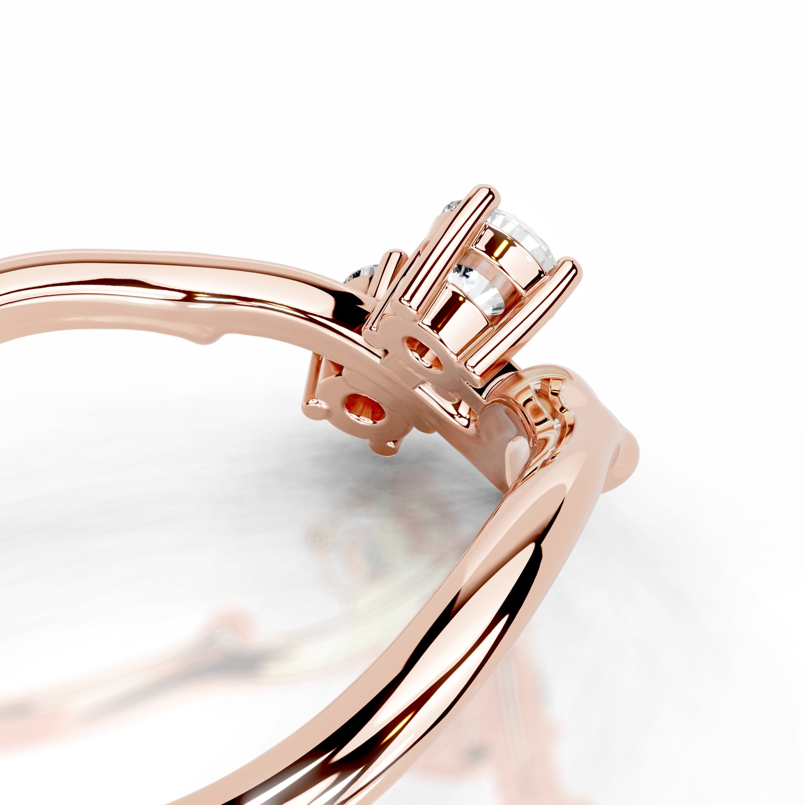 Botanical Brilliance Lab Grown Diamond Ring - 14K Rose Gold、mySite、hinf8tx79
