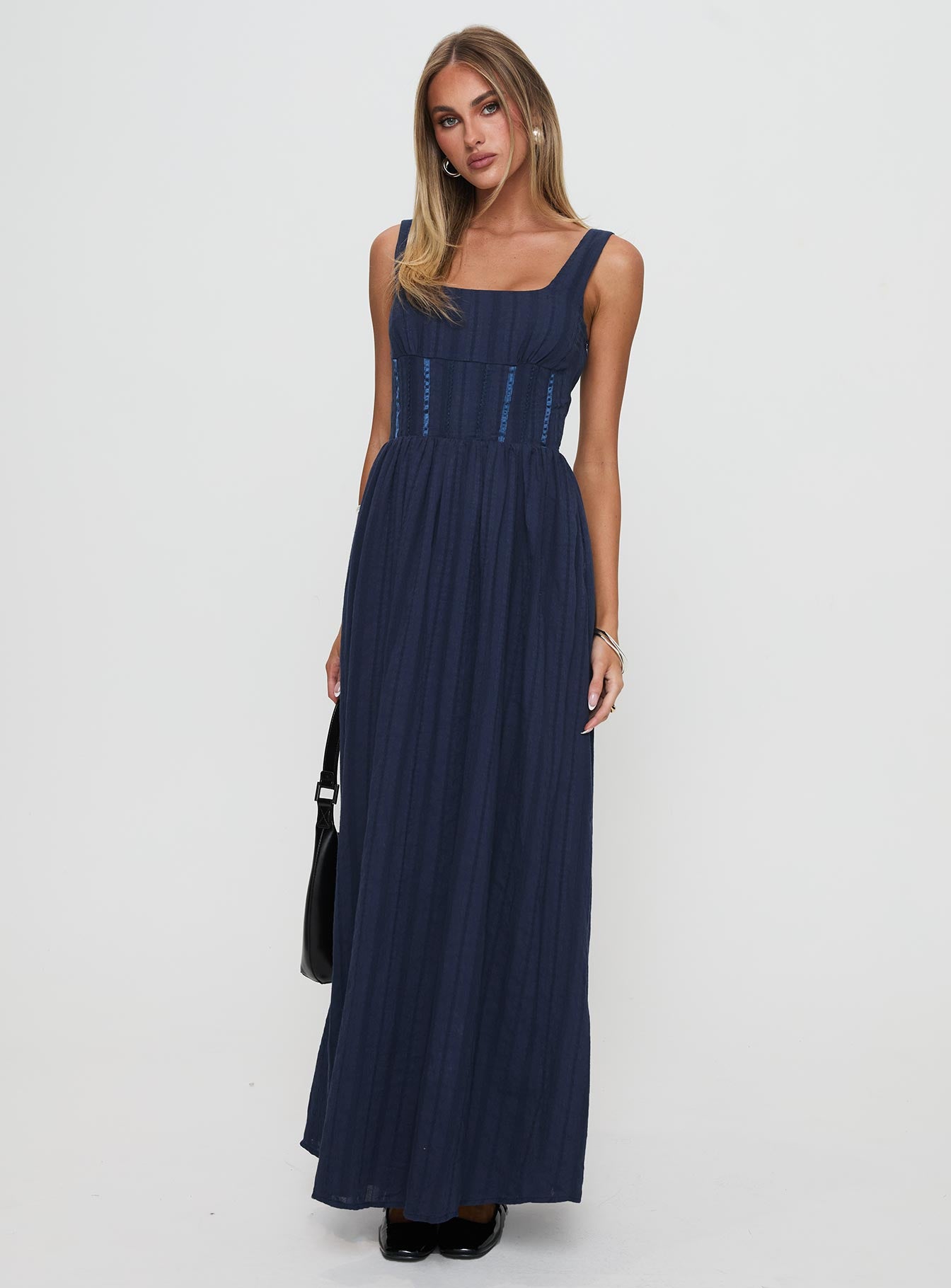 Lorinda Maxi Dress Navy、mySite、solidvoid