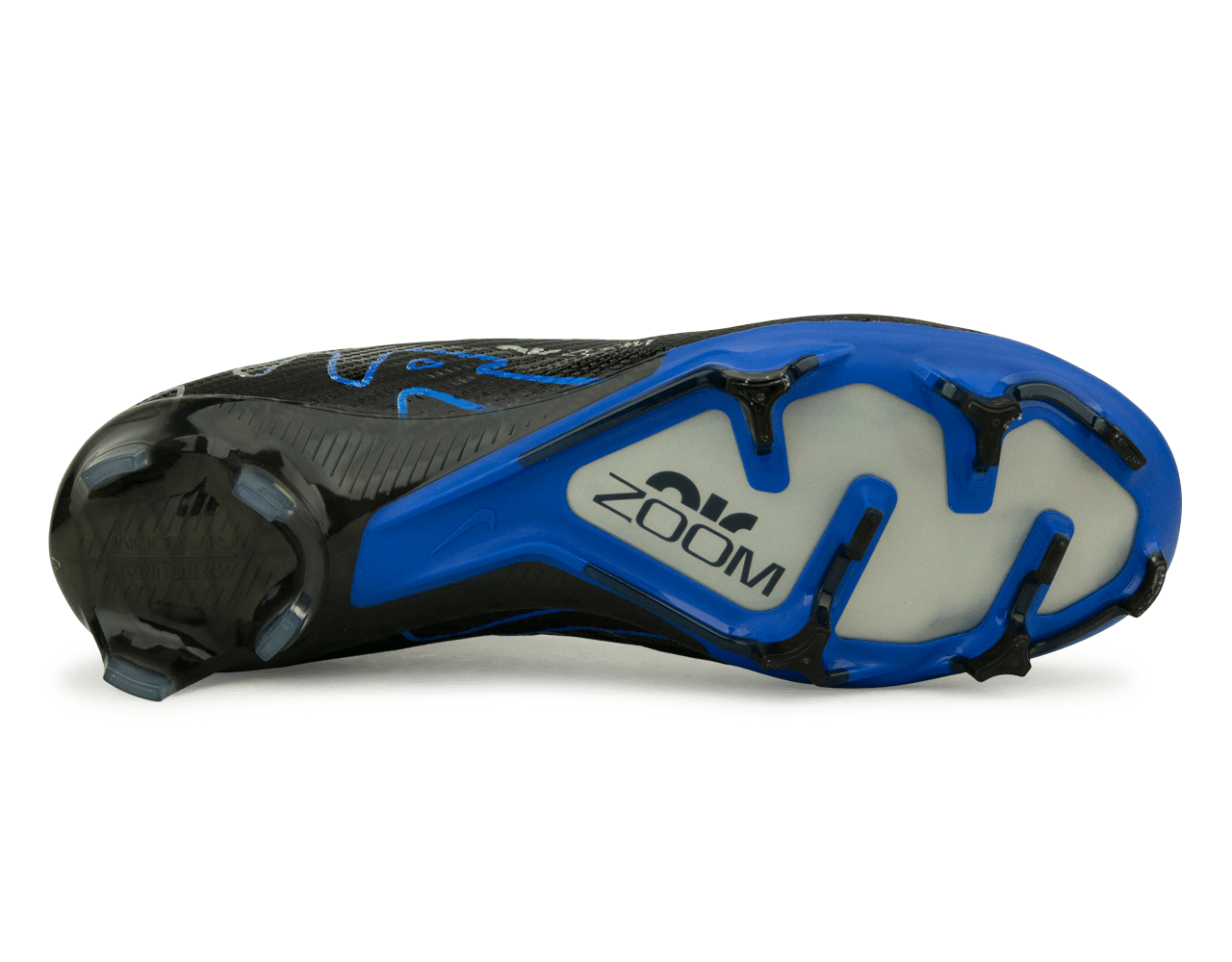 Nike Men's Zoom Mercurial Vapor 15 Elite FG Black/Blue、mySite、noshort