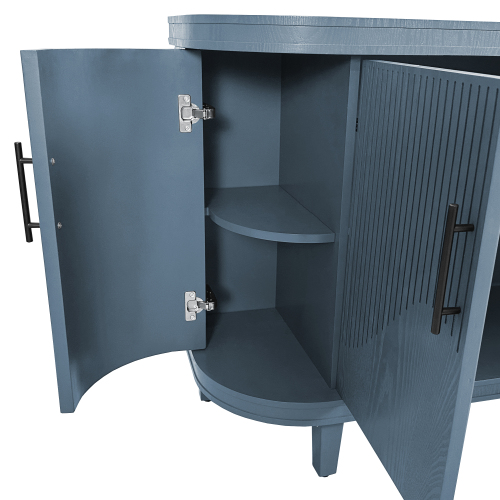 70.07"Large Size 4 Door Cabinet, Suitable For Living Room, Kitchen, Bedroom, Corridor (Champagne)、、xpatfood