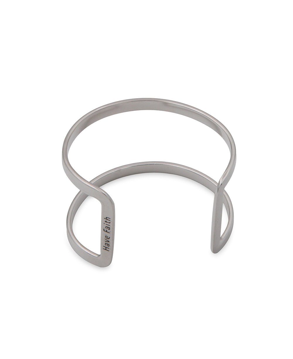 Have Faith Hidden Mantra Wide Cuff Bracelets、mySite、topwebapps