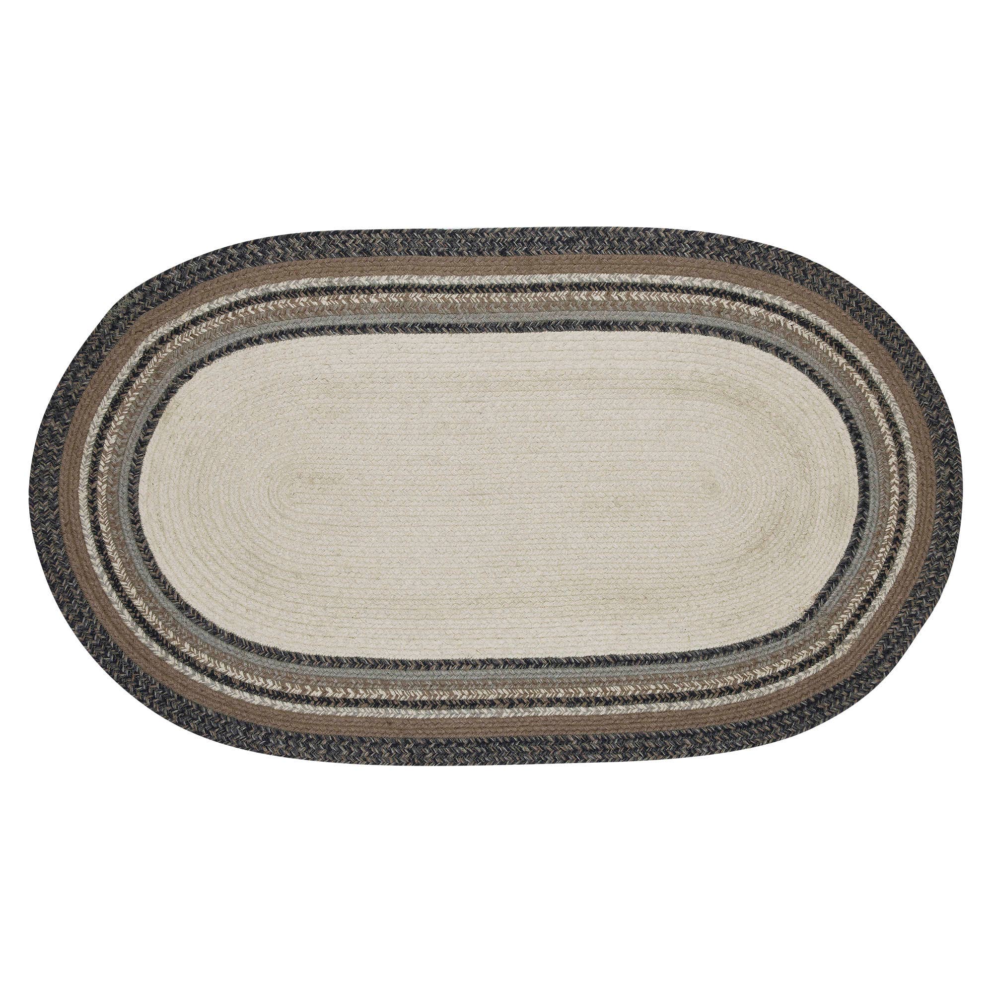 Welcome-Floral Vine Jute Oval Rug w/ Pad 27x48 Neutral Colors Elegant、mySite、g9winljtr