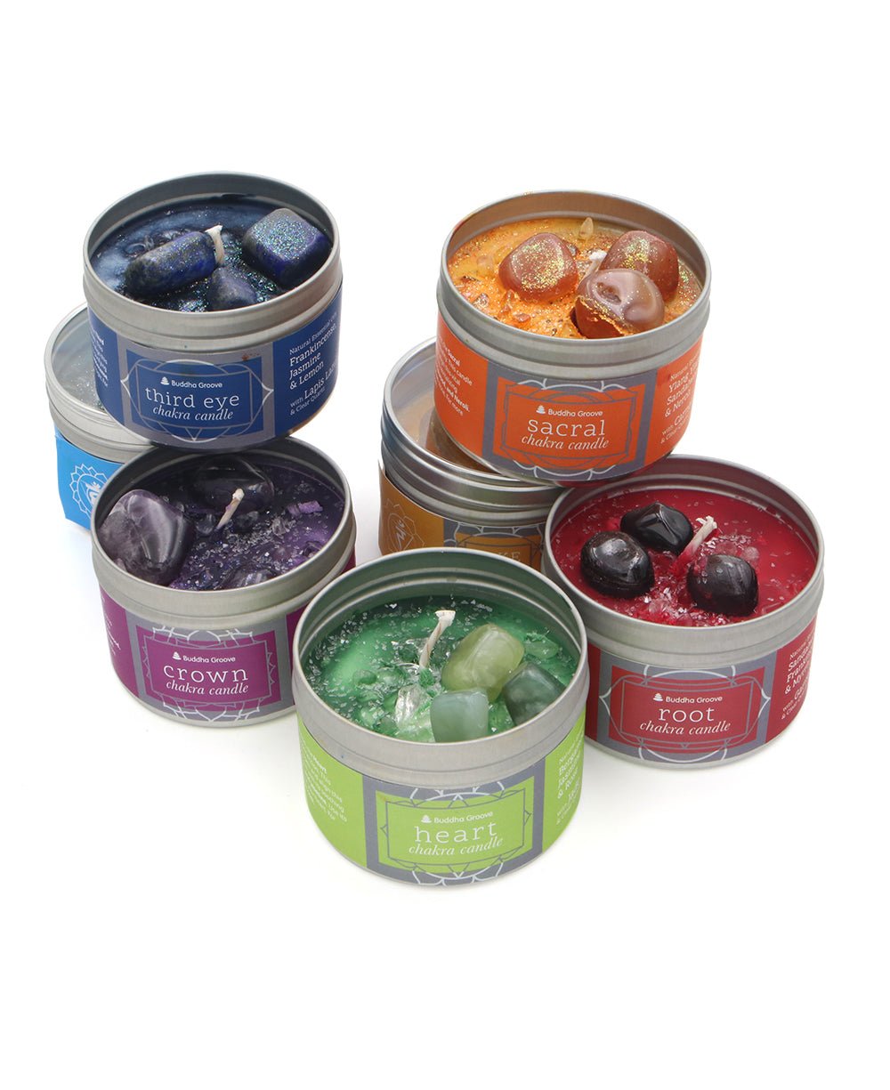 Chakra Gemstone Candles With Essential Oils、mySite、topwebapps