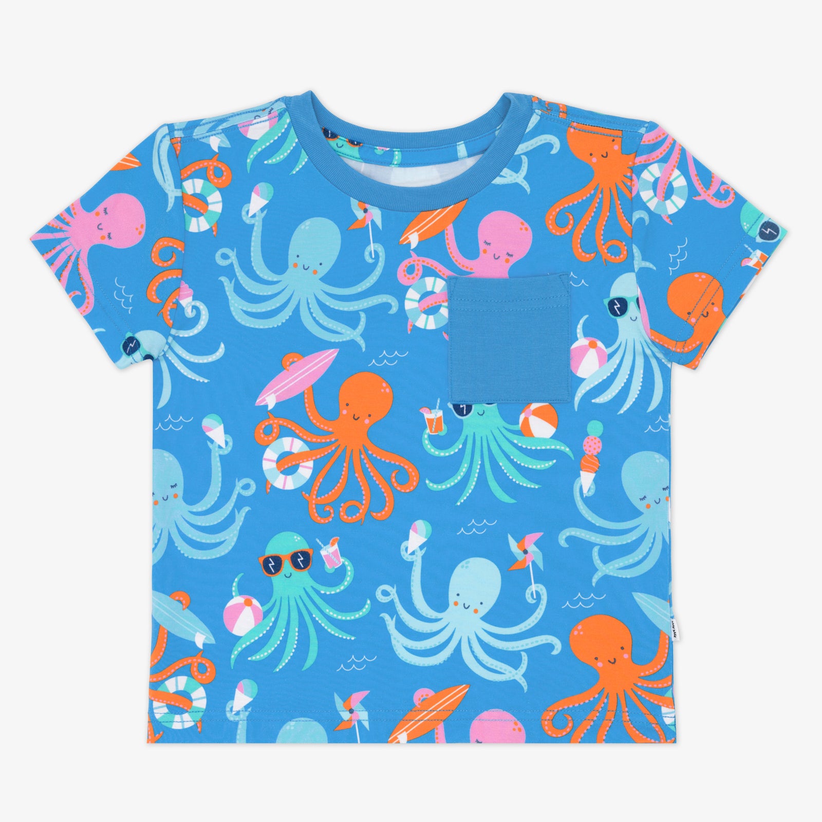  Octopus Party Relaxed Pocket Tee、mySite、layawaytickets