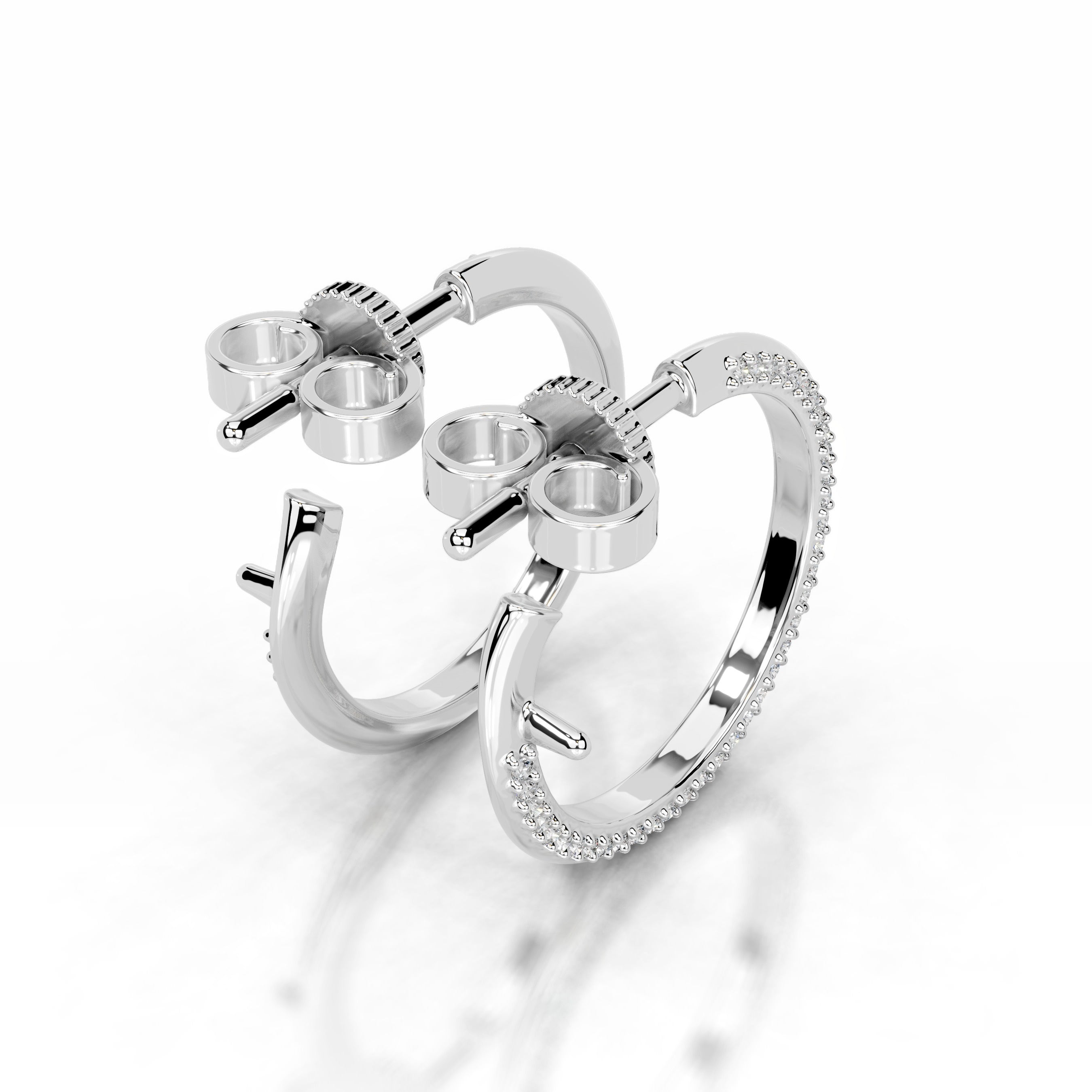 Eternal Love Lab Grown Diamond Earrings - 18K White Gold、mySite、hinf8tx79