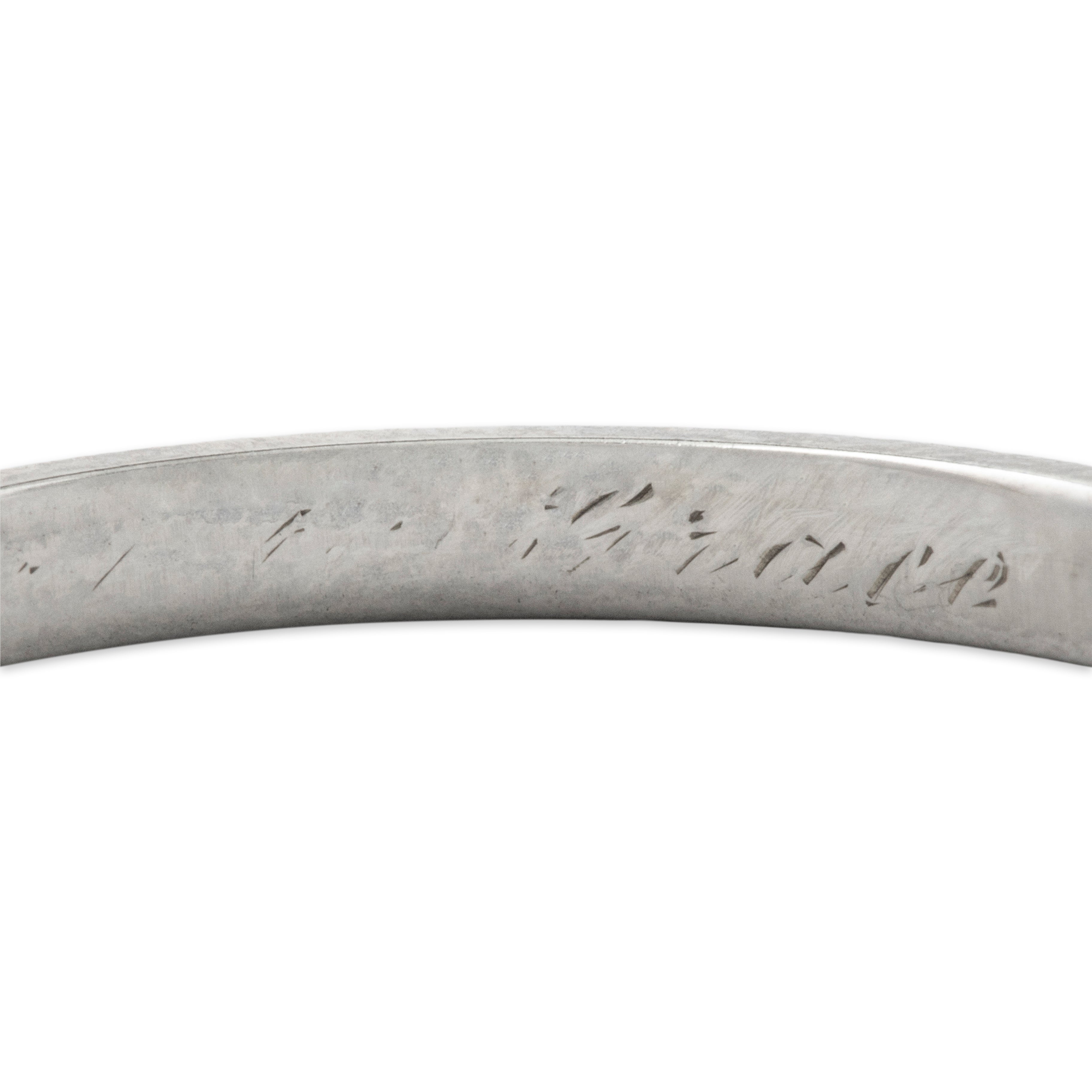 Antique Art Deco 18k White Gold Geometric Band Ring 7.50、mySite、hinf8tx79