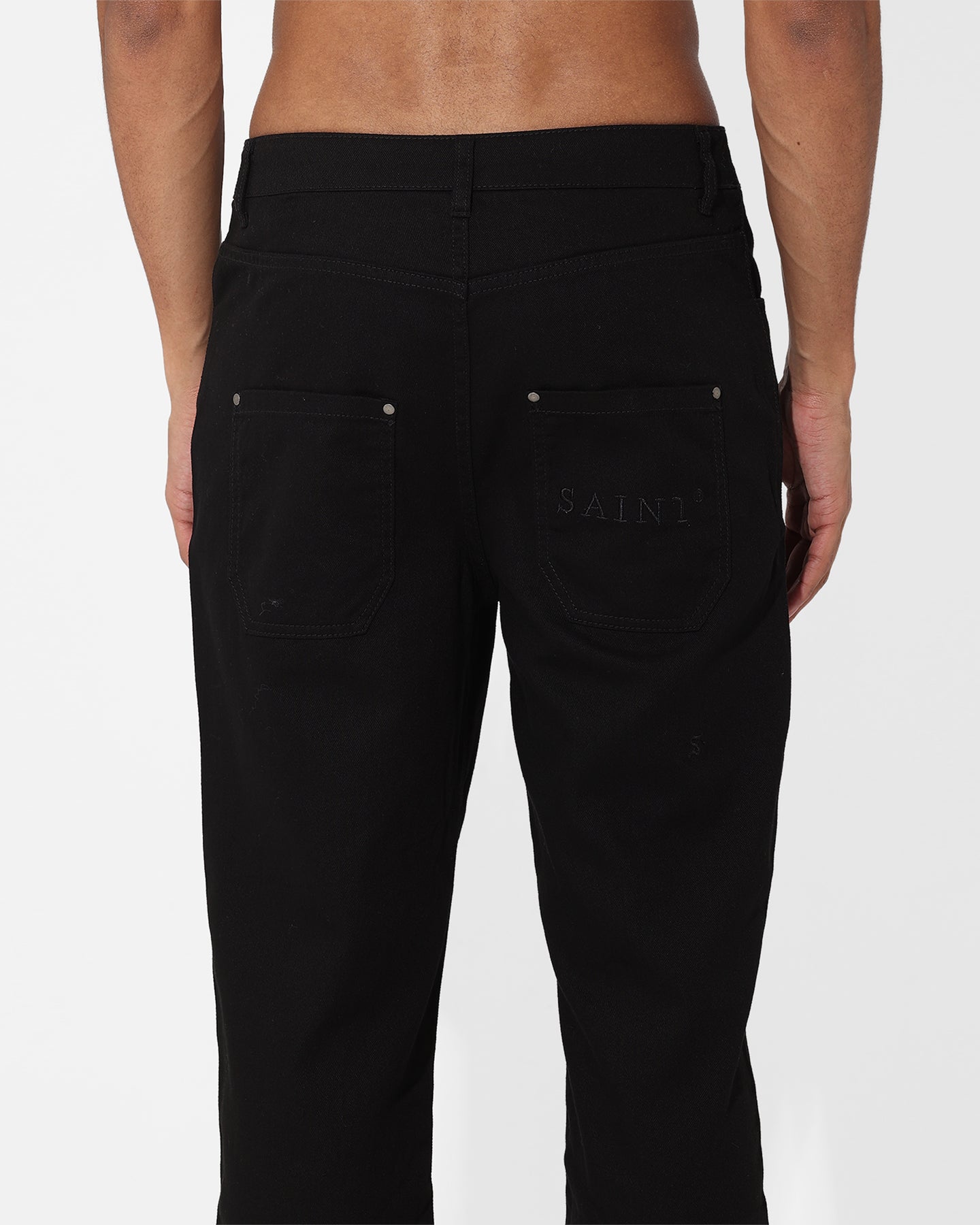 Saint Morta Rolled Hem Jeans Black、mySite、zt4zffjzw