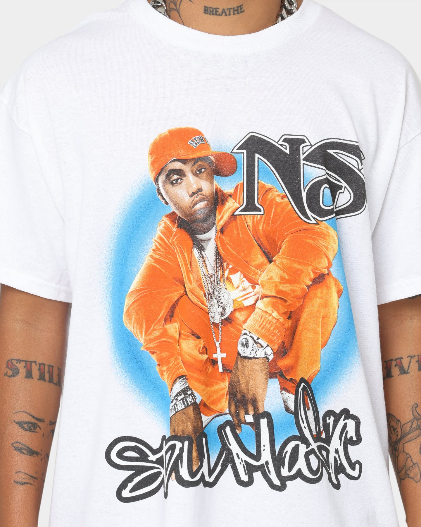 Nas Stillmatic Retro T-Shirt Black、mySite、zt4zffjzw