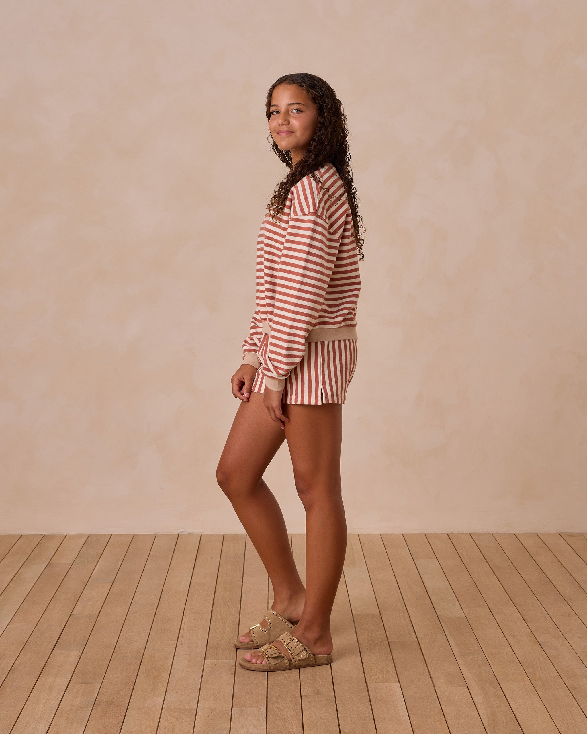  Oversized Crew + Short Set || Poppy Stripe、mySite、layawaytickets