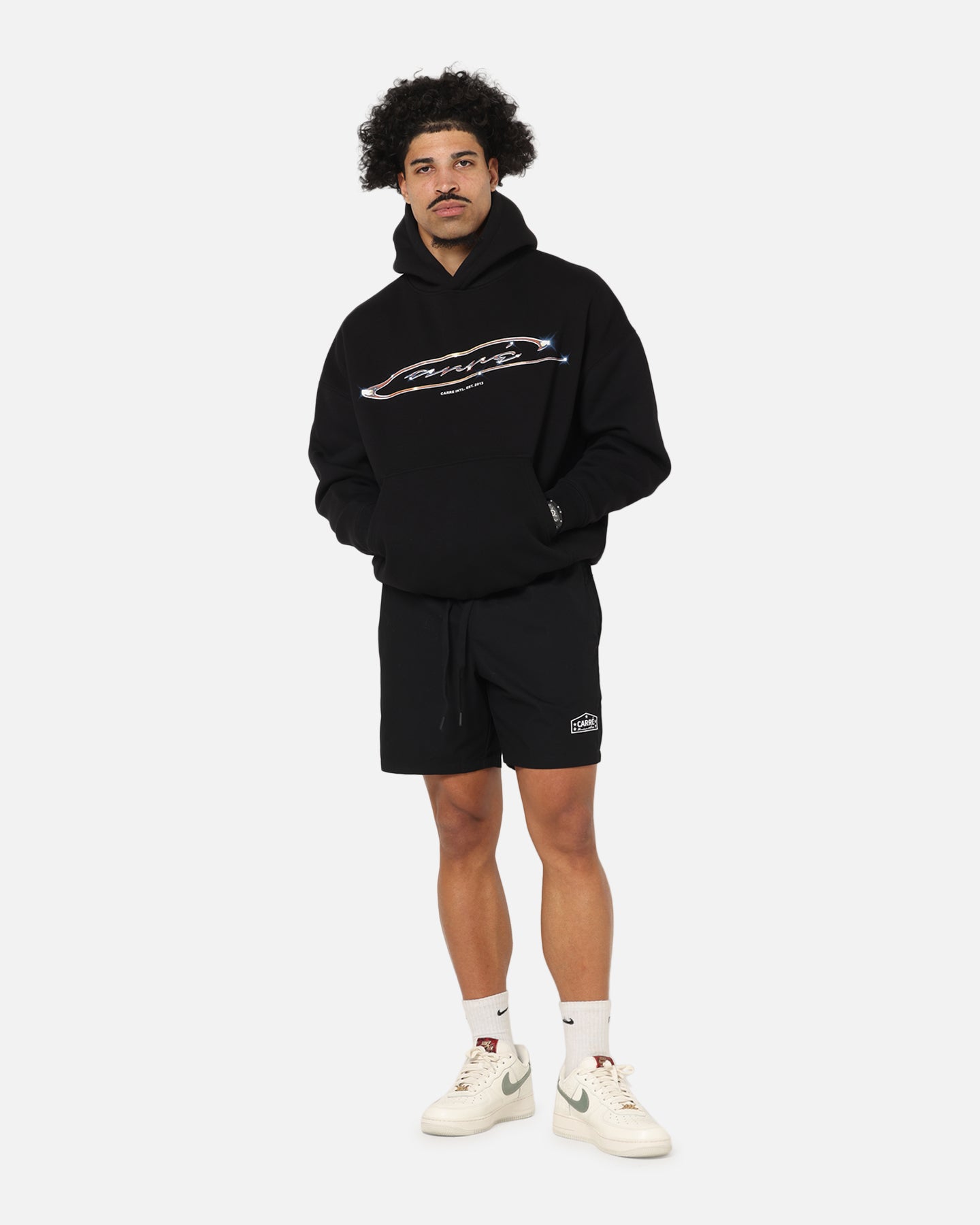 Carre Cold Shine Hoodie Black、mySite、zt4zffjzw