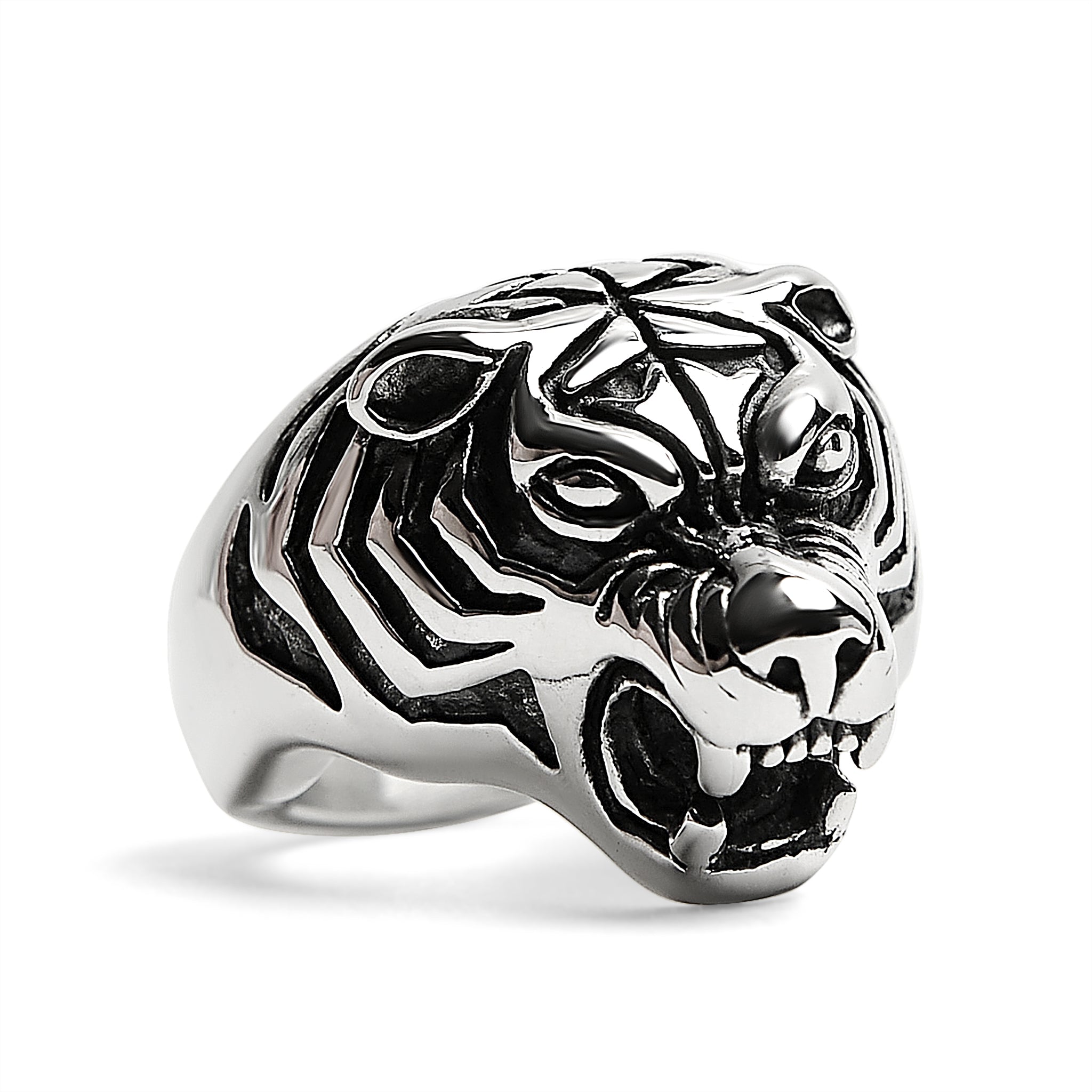 Stainless Steel Snarling Tiger Ring / SCR4037、mySite、dreamappss