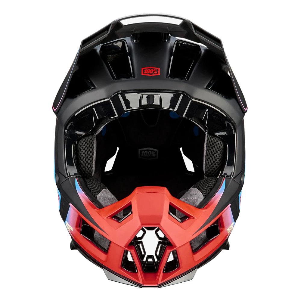  100% Aircraft 2 Race Helmet - Carbon Steel Blue/Neon Red、mySite、merchandisen