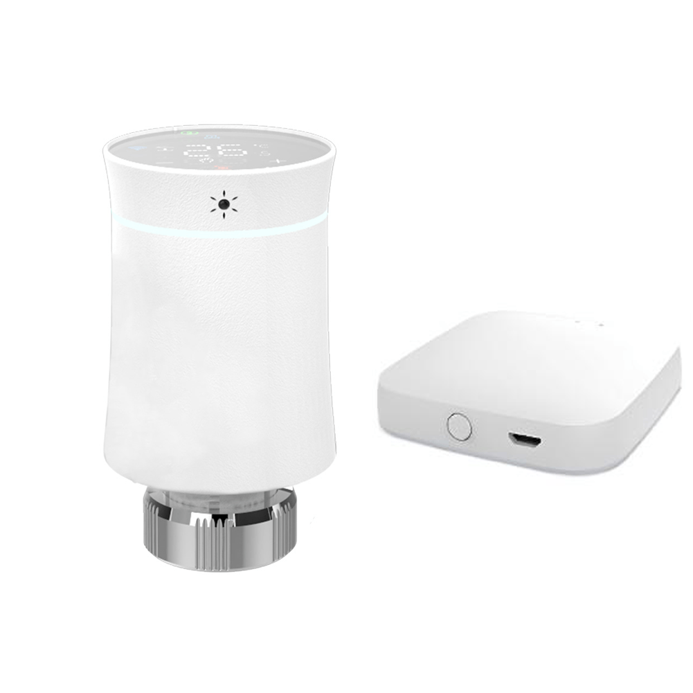 MOES ZigBee Smart Radiator Valves Tuya Save Energy Black White TRV BRT 100 Mini Soft Touching Thermostatic Valve、mySite、fannypackpong