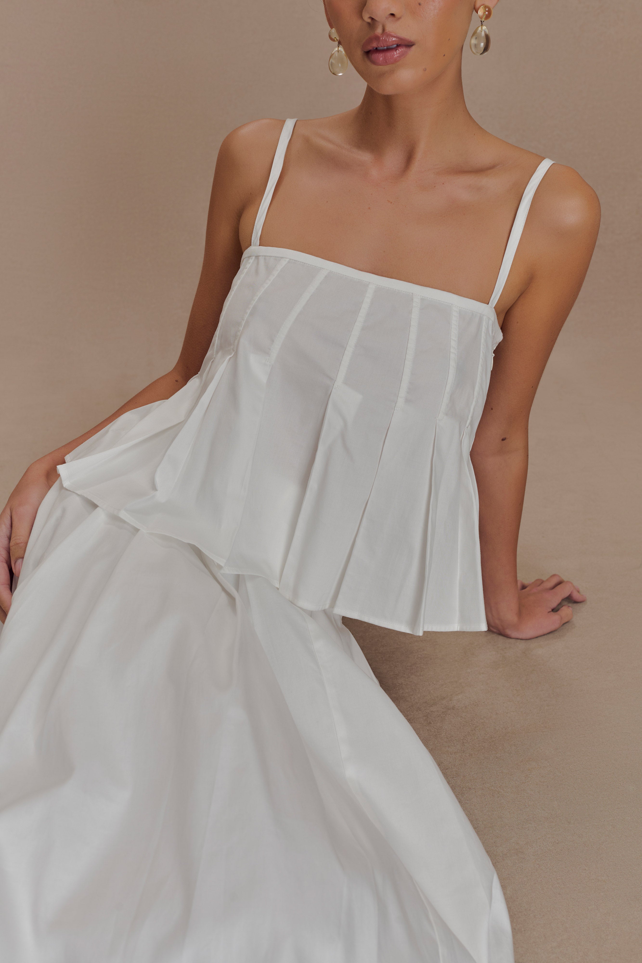 Mae Cotton Top - White、mySite、solidvoid