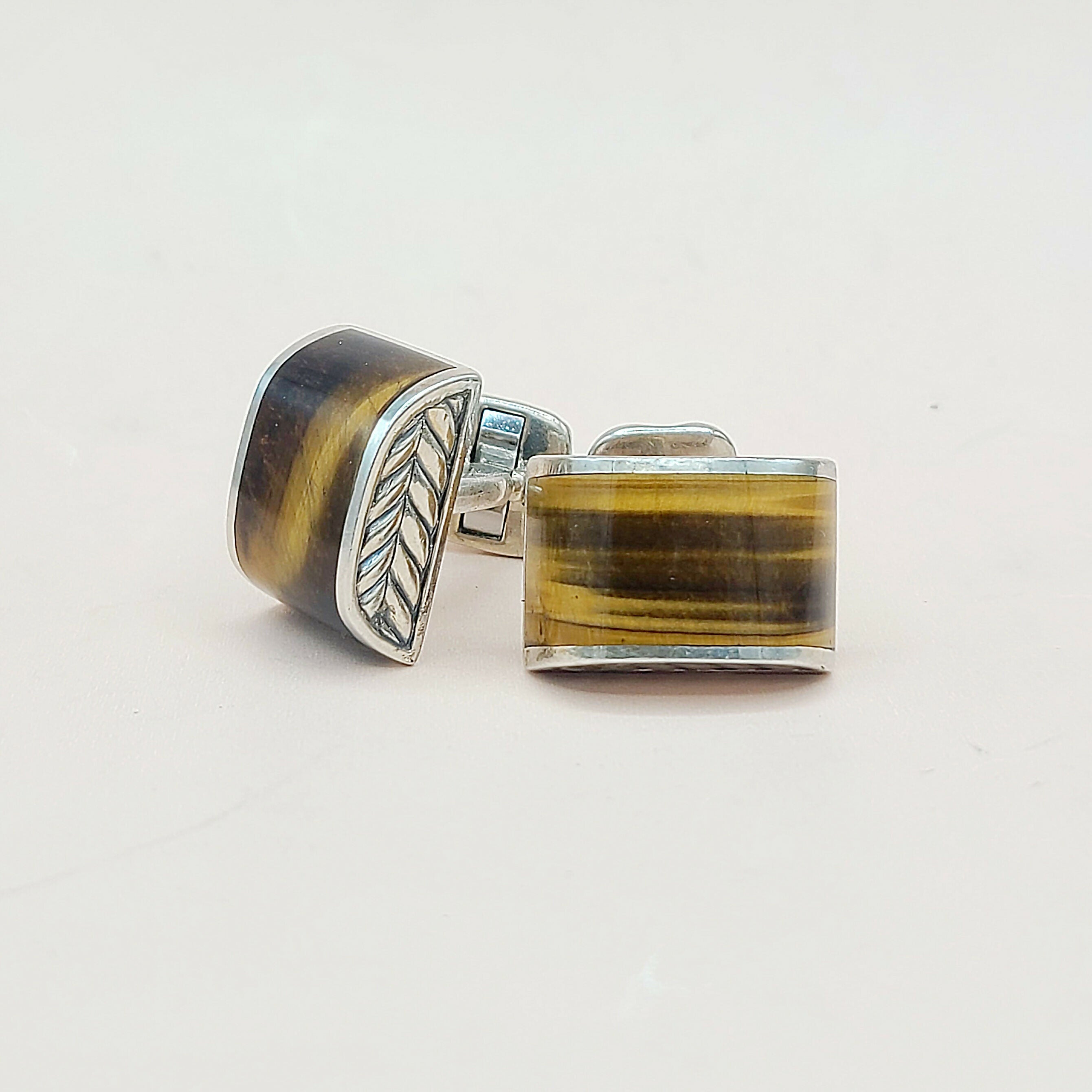 David Yurman Chevron Cufflinks Tiger鈥檚 Eye、mySite、hinf8tx79